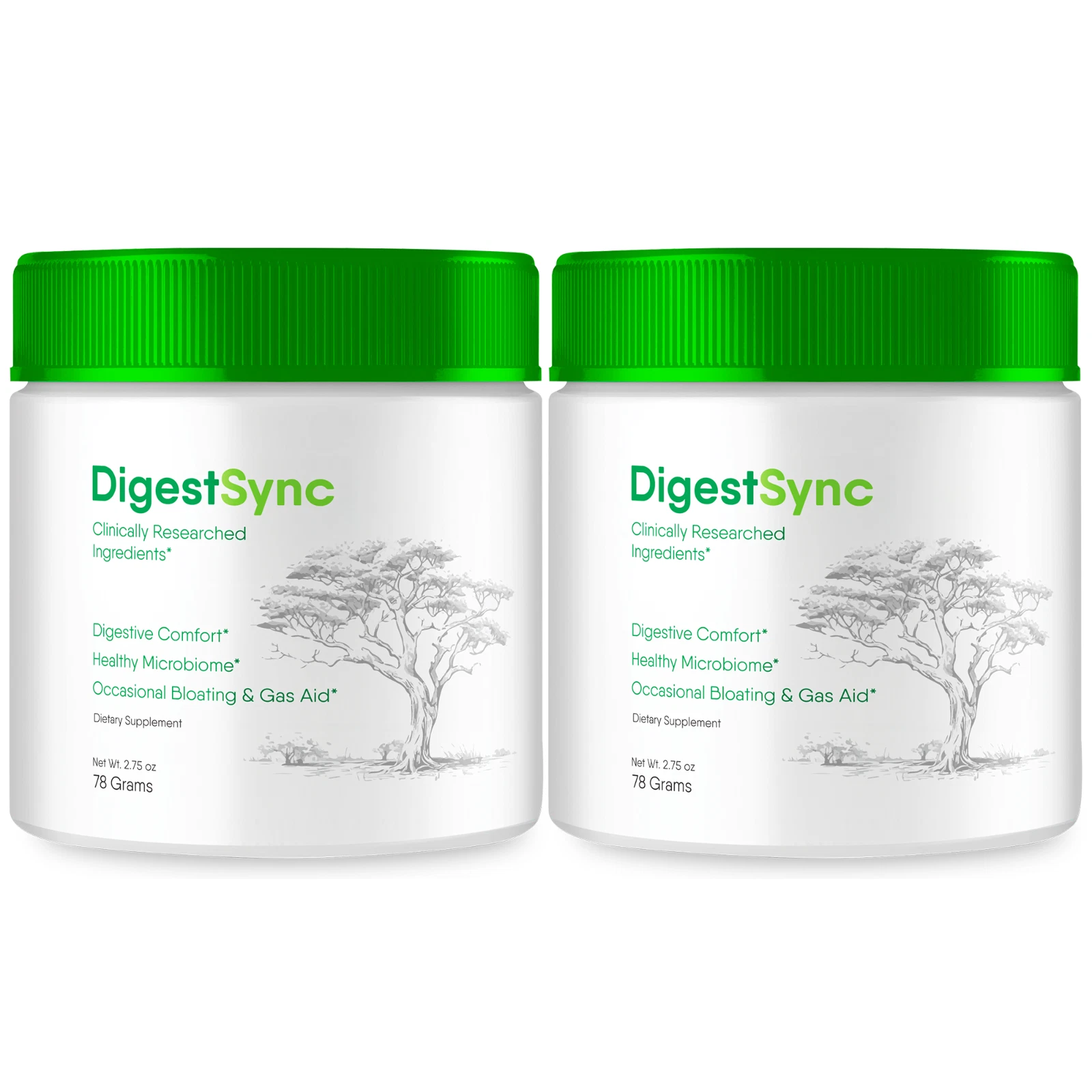 (2 Pack) DigestSync Advanced Formula Powder, Digest Sync for Gut Health Support