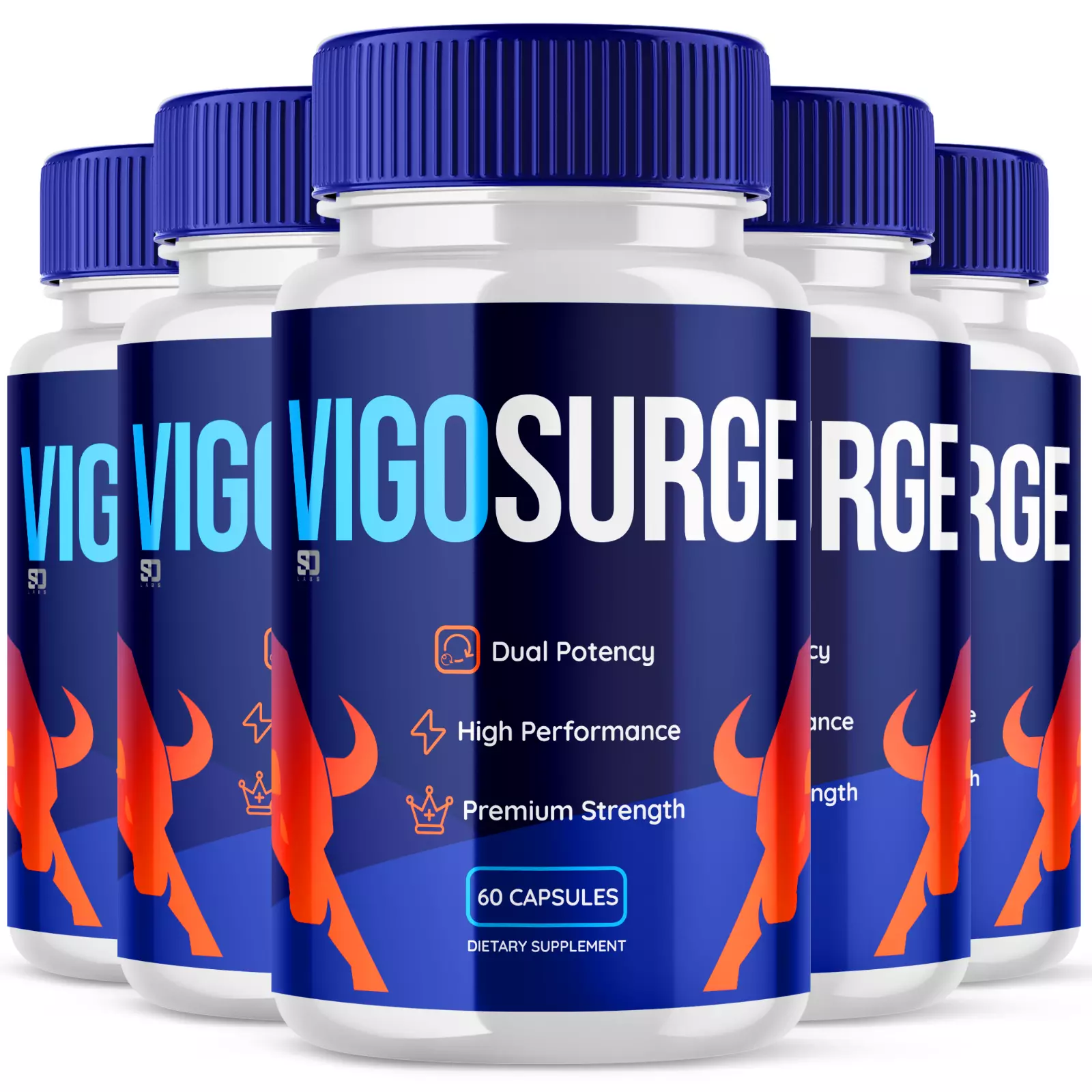 Vigosurge Male Enhancement Pills - Maximize Energy, Vitality & Stamina (5 Pack)