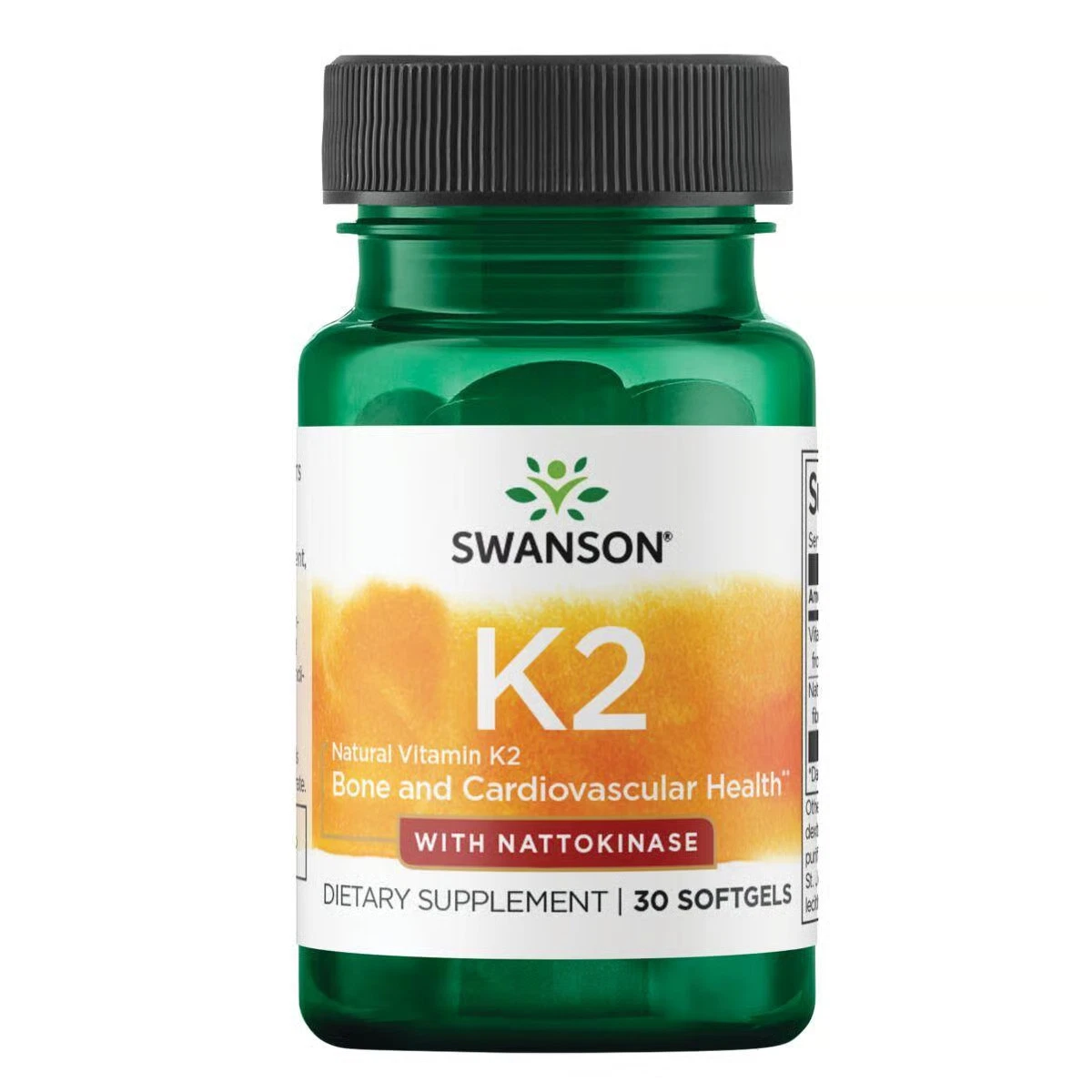 Swanson Vitamin K2 -Natural with Nattokinase 30 Softgels