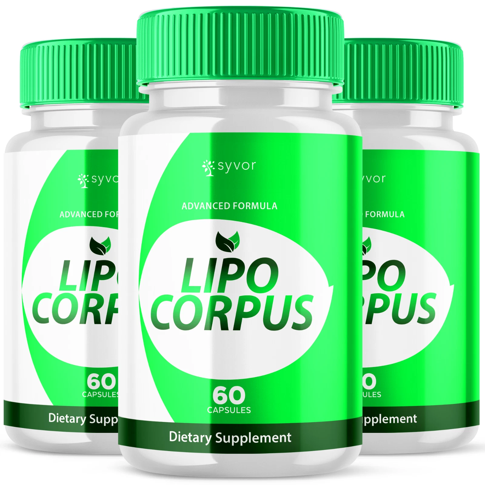 Lipo Corpus Advanced Fitness & Energy Support Supplement All Natural 180 Capsule