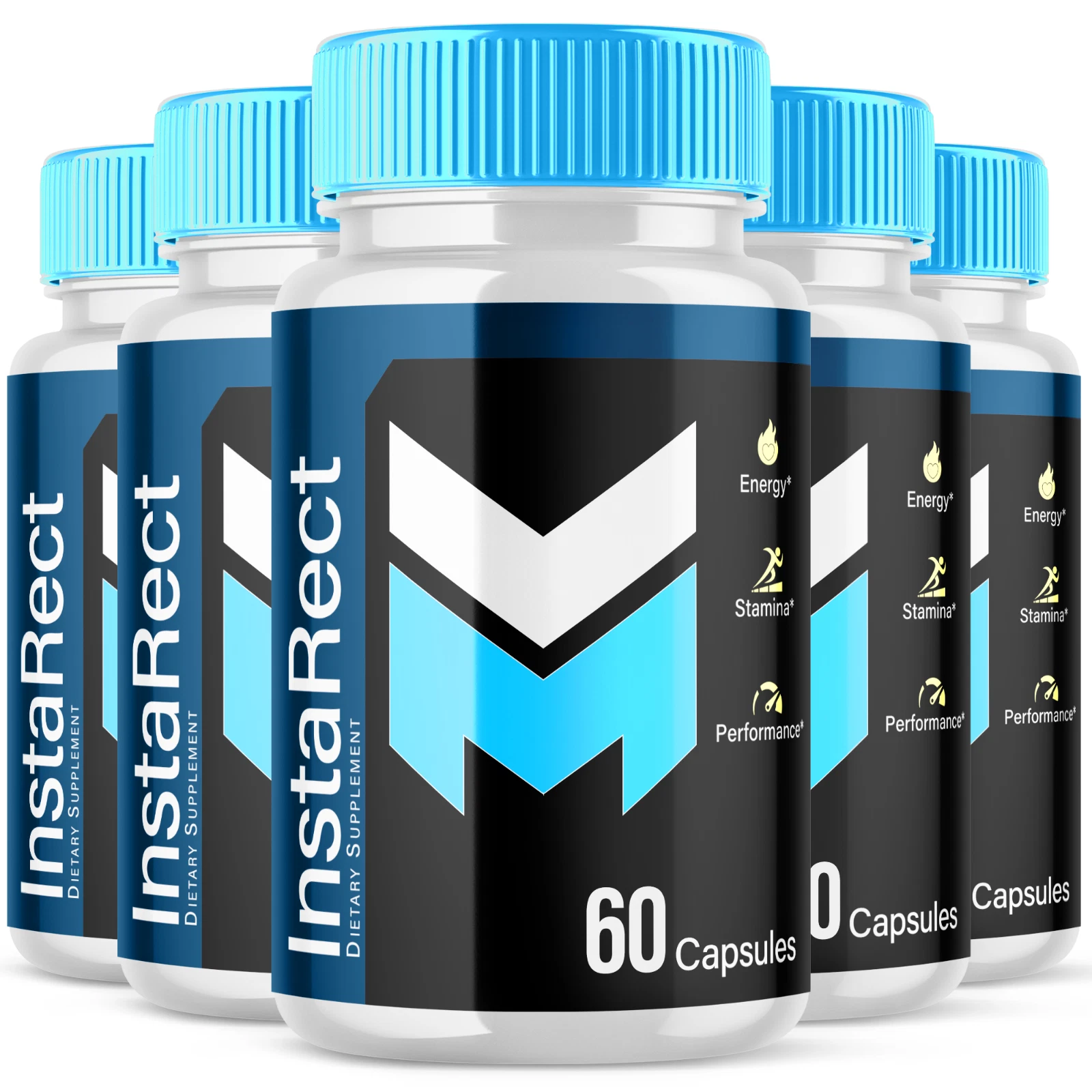InstaRect Male Support Vitamin Maximum Strength Supplement for Men 300 Capsules