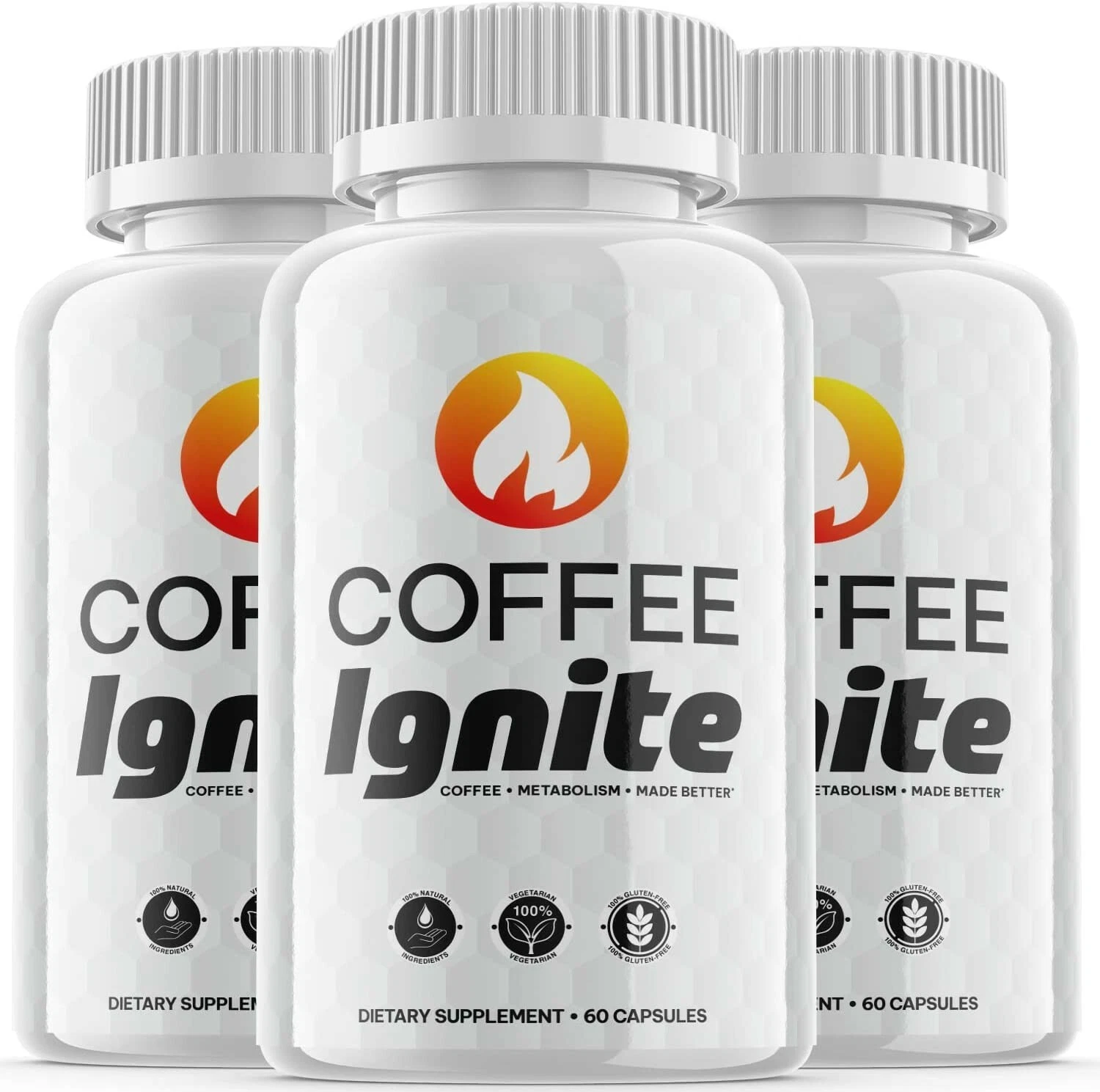 3-Coffee Ignite Pills, Weight Loss, Fat Burner, Appetite Suppressant Supplement