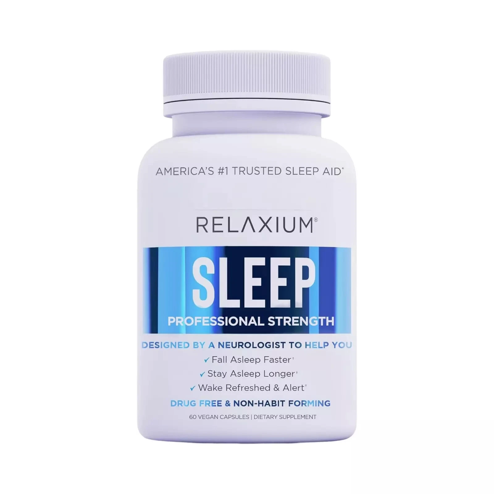 Relaxium Sleep Natural Dietary Supplement for Better Sleep 60 Capsules 1-5 Pack