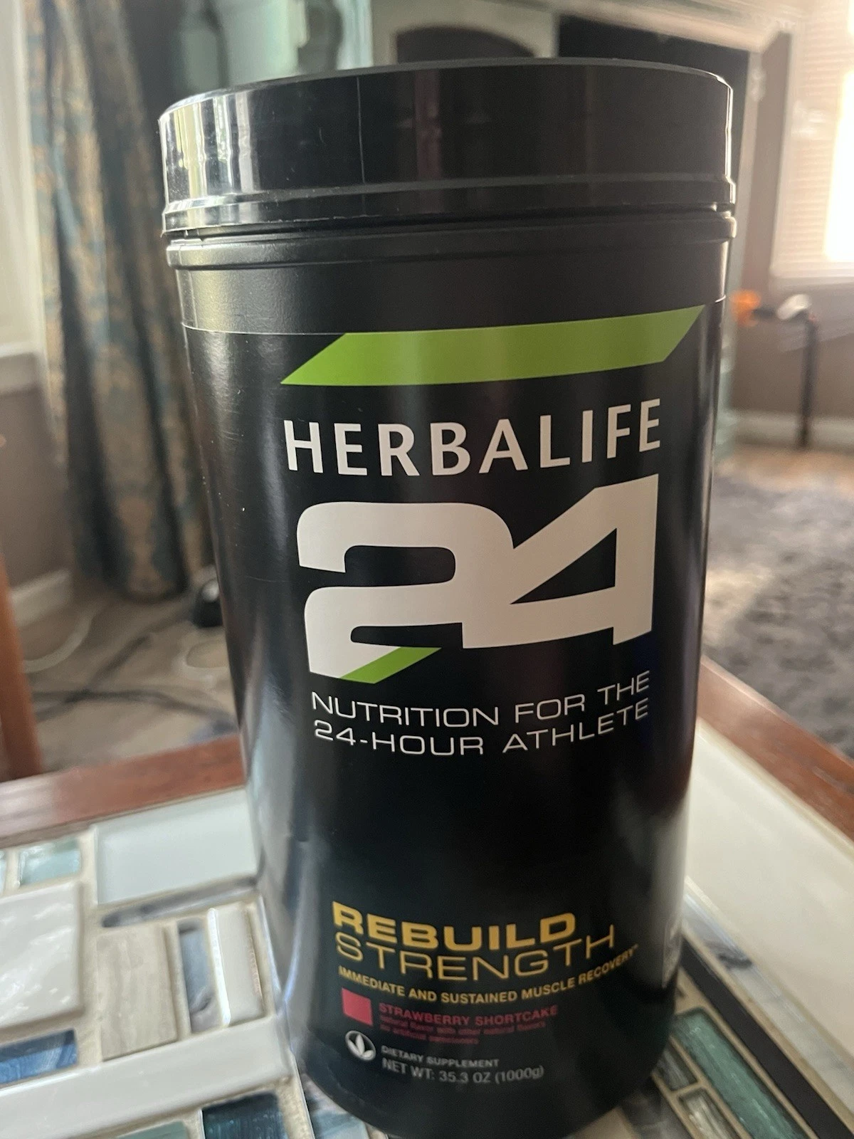 Strawberry Shortcake (Canister) 35.3oz Herbalife24® Rebuild Strength New