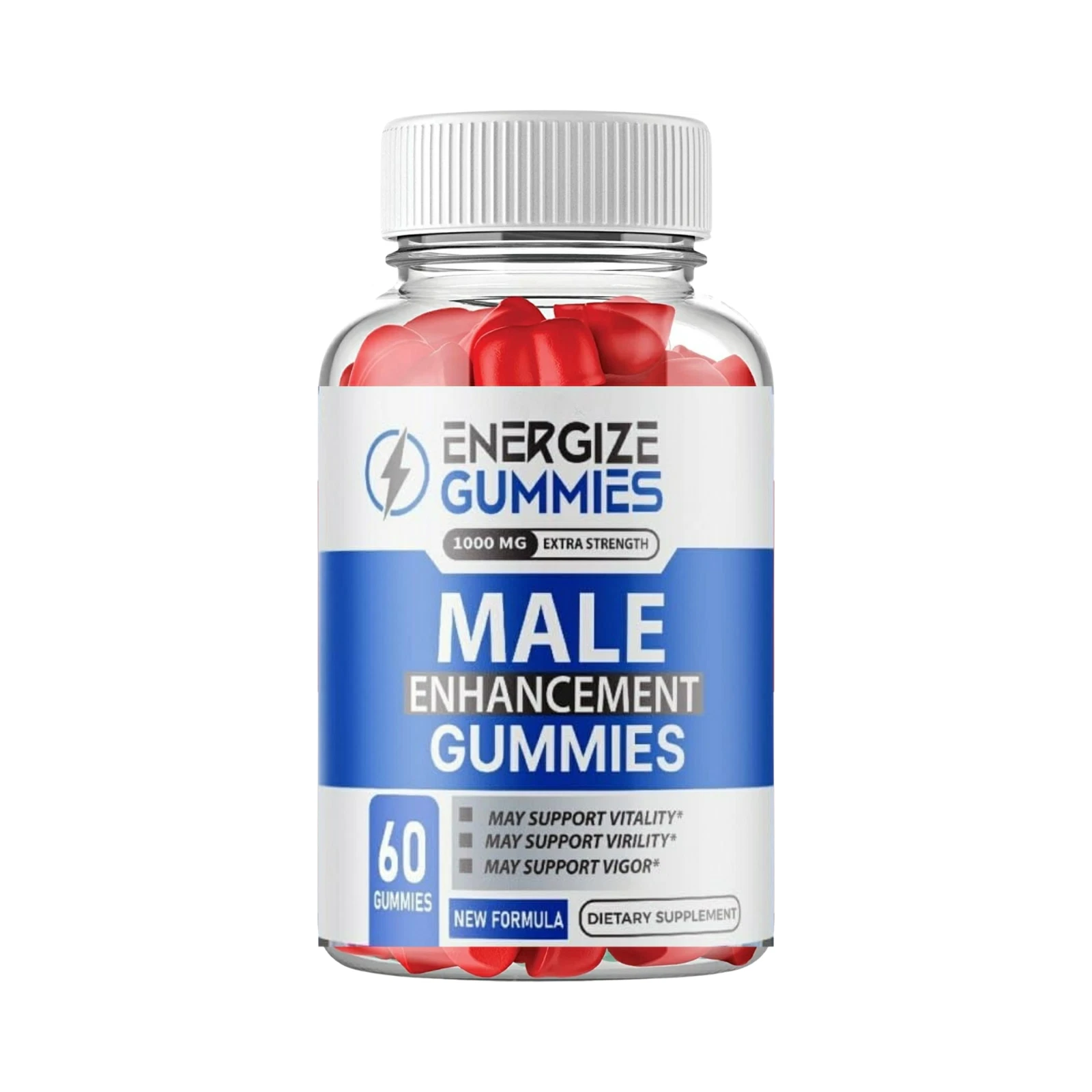Energize Male Gummies - Natural Enhancement Support For Men - 60 Gummies
