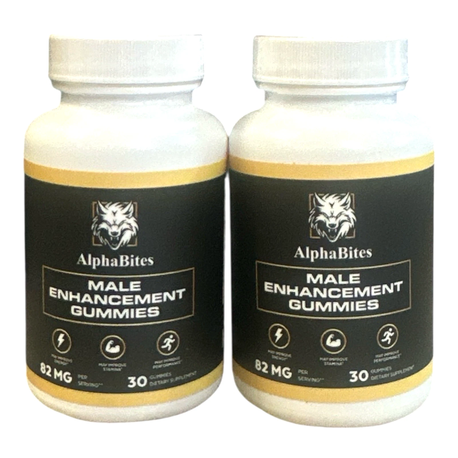 AlphaBites male enhancement gummies, 82 MG, 30 GUMMIES (2 Pack)