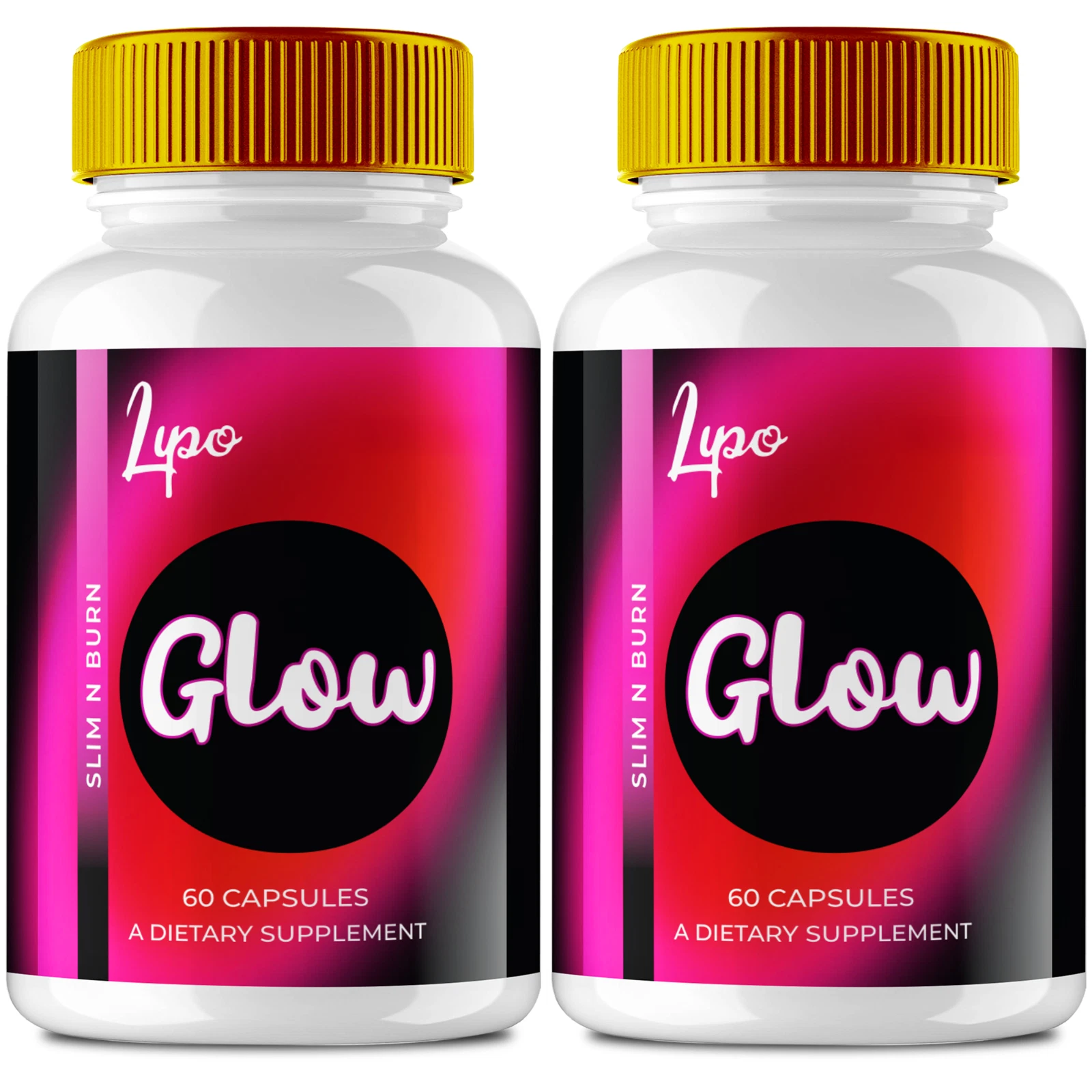 (2 Pack) Lipo Glow Weight Management Capsules, LipoGlow Keto Supplement Pills