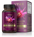 Vinia Red Grape Powder Rapid Absorbtion Piceid Resveratrol - 30 Veggie Capsules