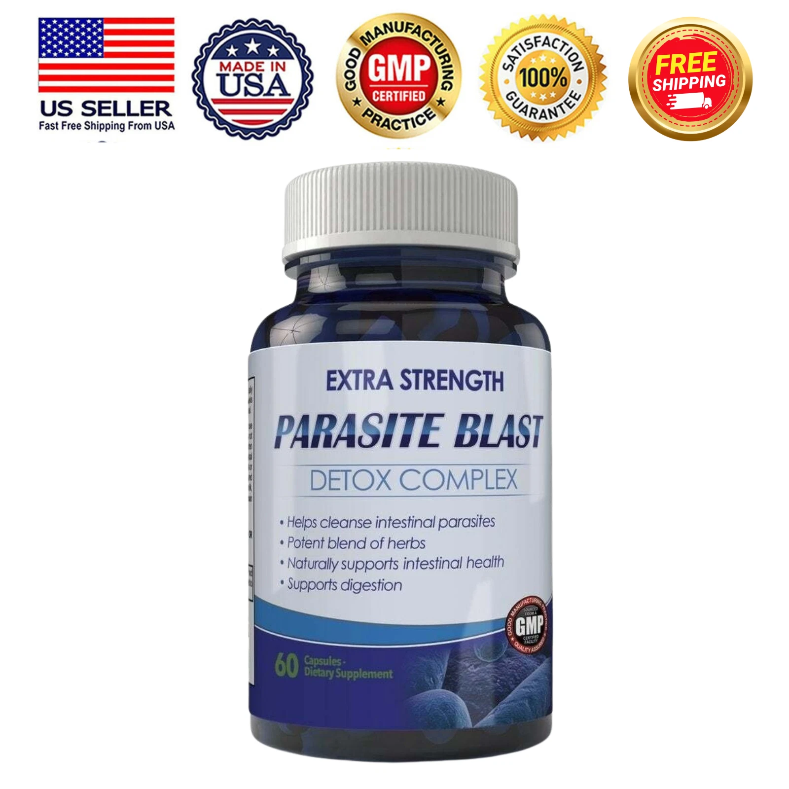 Parasite Cleanse Detox 60 Caps Body Boost Health Ultra Blast Quick