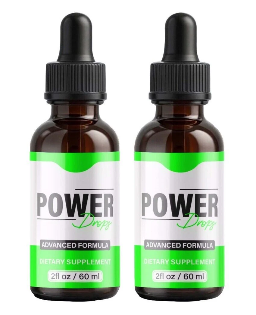 (2 Pack) Power Drops – PowerDrops Extra Strength All Natural Organic