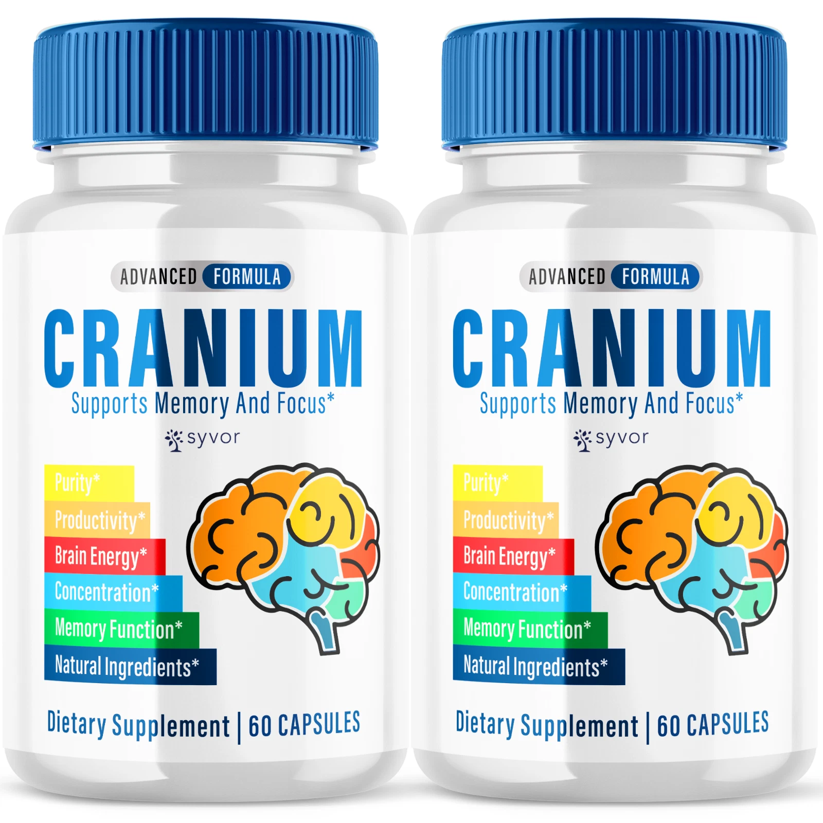 Cranium Advanced Nootropic Formula Supplement Brain Health Support 120 Capsules