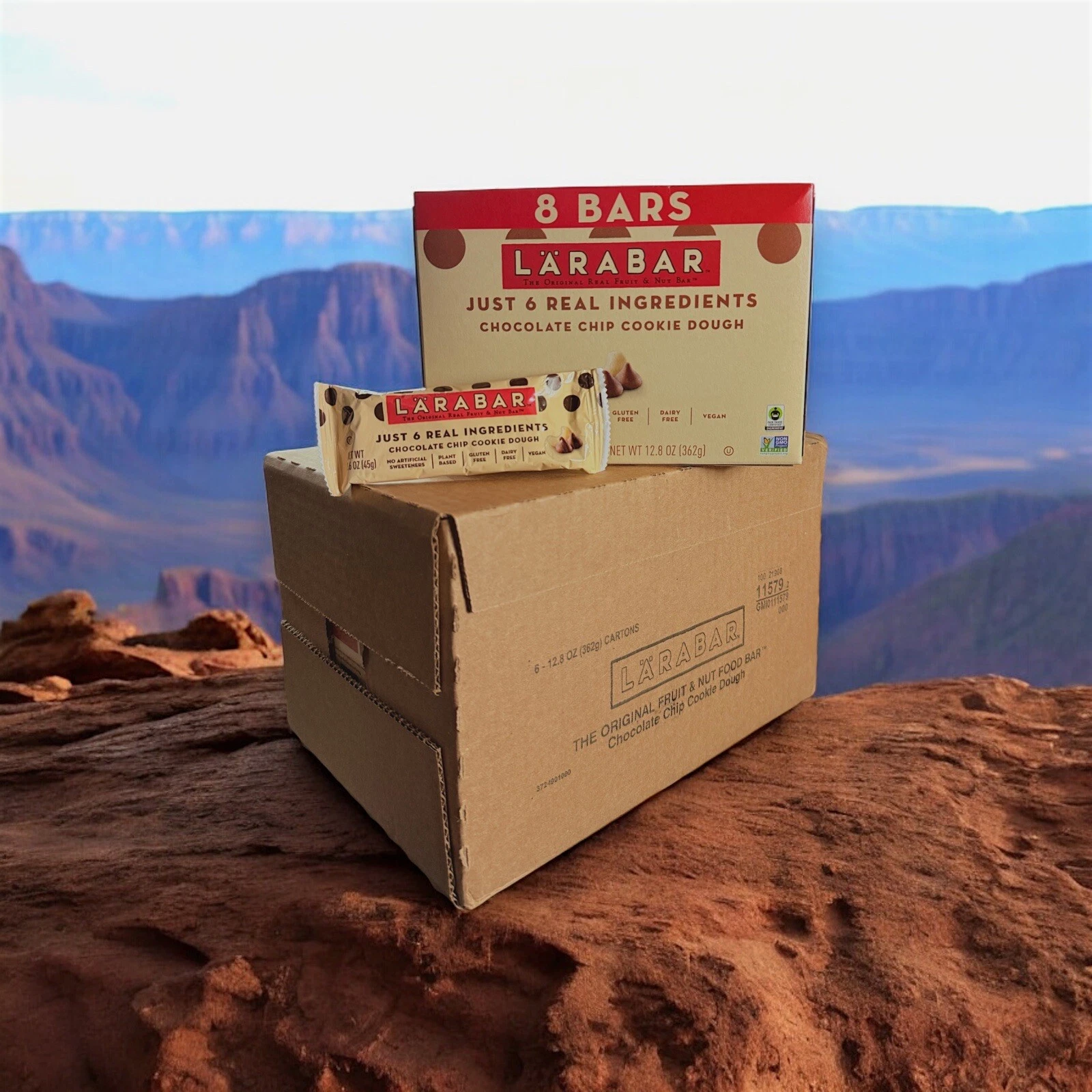 Larabar Chocolate Chip Cookie Dough, Gluten Free Fruit Nut Bar, 48 Ct Clearance!