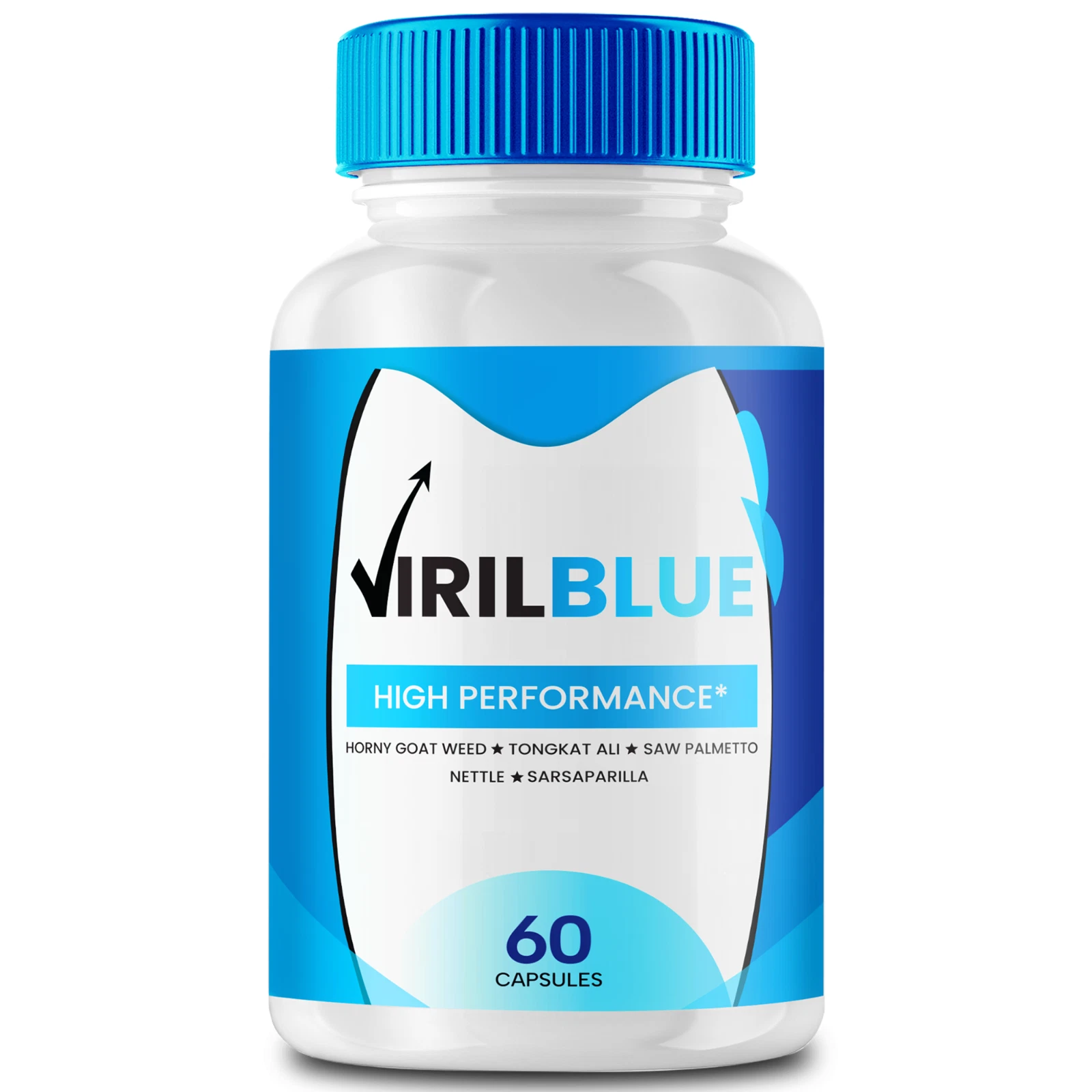 VirilBlue Men Capsules, Male Health Pills to Boost Performance 60ct