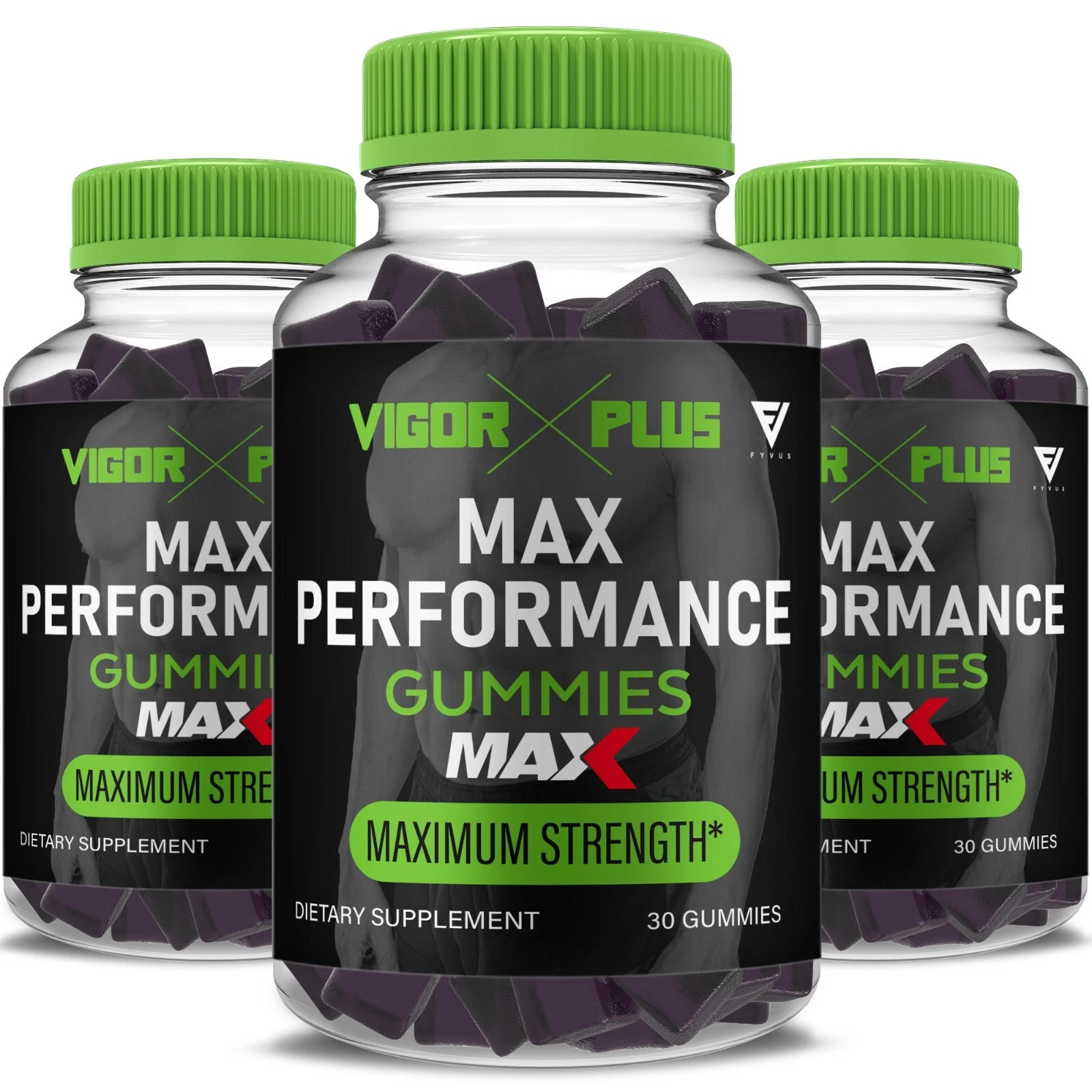 (3 Pack) Vigor Plus Max Gummies VigorPlus Max Performance (3 Month Supply)