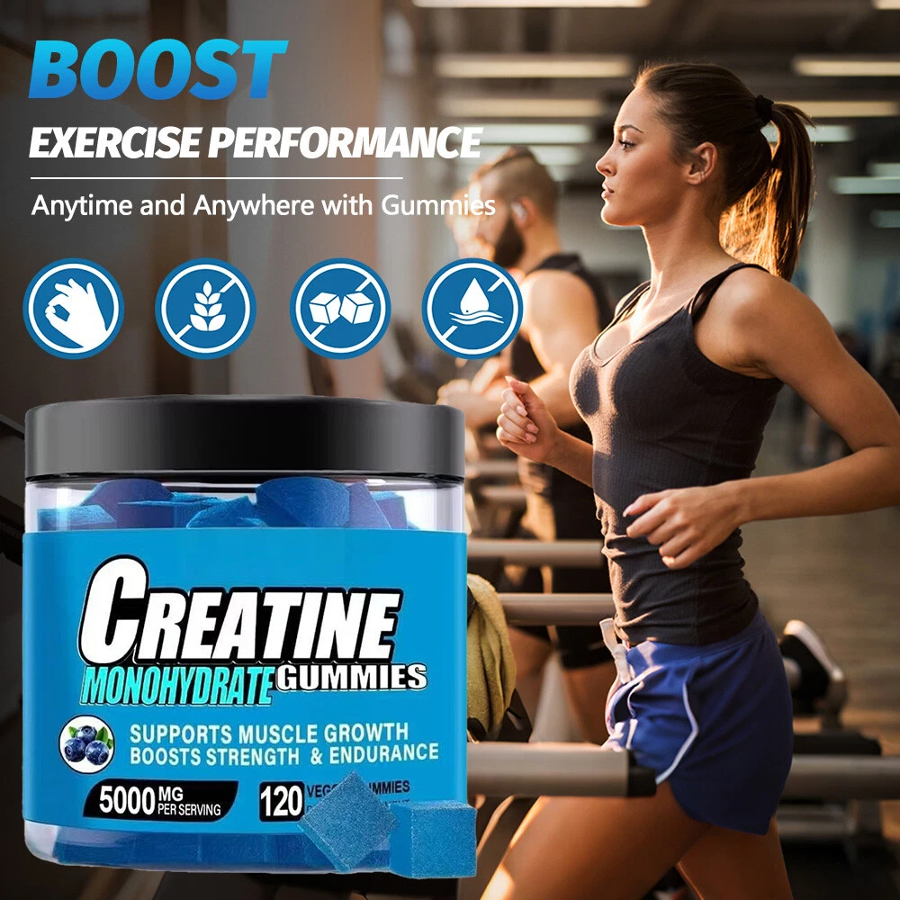 Creatine Monohydrate 5g Gummies with Vitamin B12 & L-Taurine - 150 Gummies