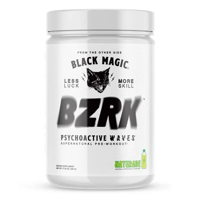 Black Magic Supply BZRK Pre-Workout 25 servings Psychoactive Waves New