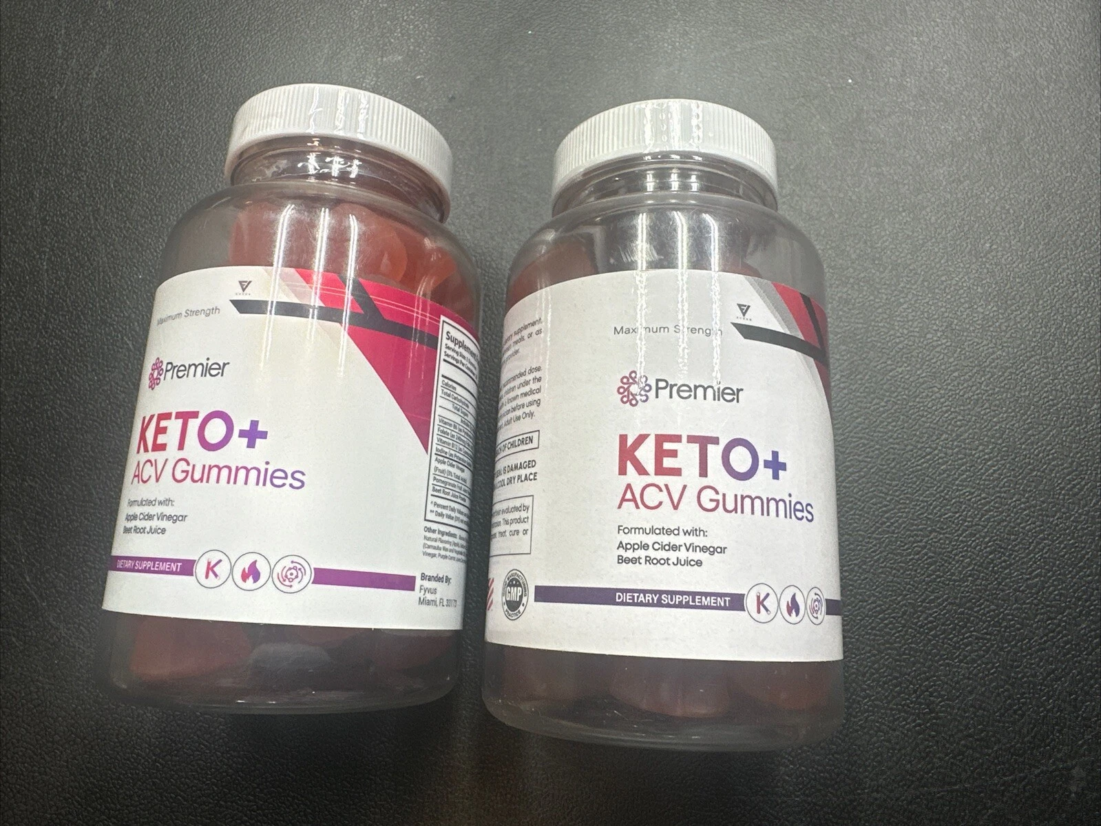 2 X Premier Keto Gummies - Premier Keto ACV Gummies For Weight Loss - 60 Gummies
