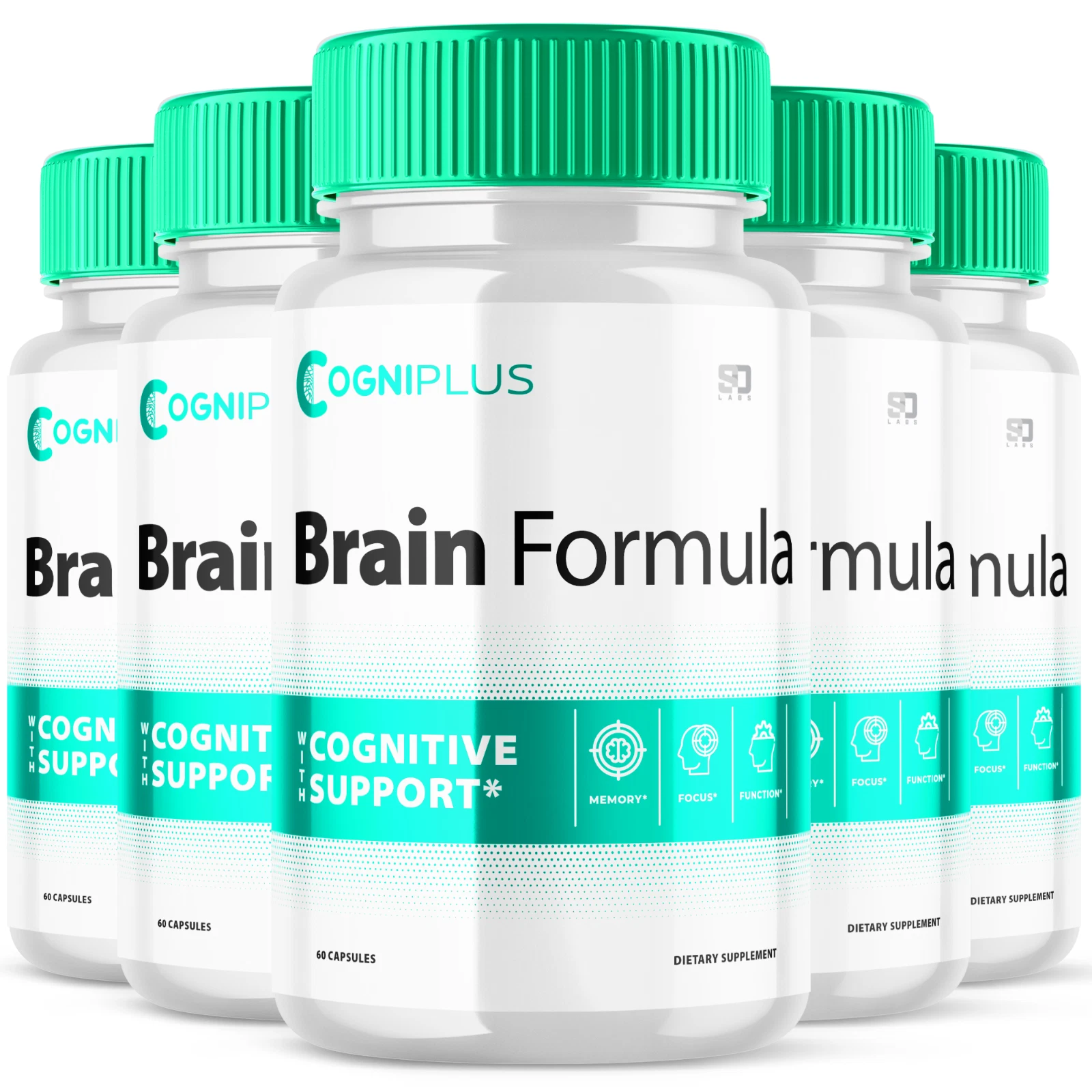 (5 Pack) Cogniplus Pills - Brain Health & Cognitive Support Supplement - 300ct