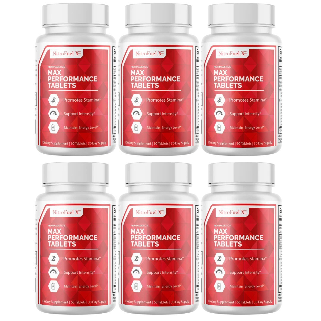 Nitro Fuel X For Men Advanced Performance Supplement - 6 Bottles