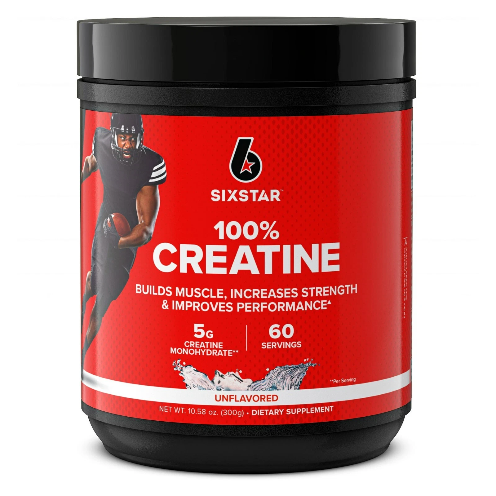 Six Star Creatine Monohydrate 10.58 Oz (60 SERVINGS) UNOPENED