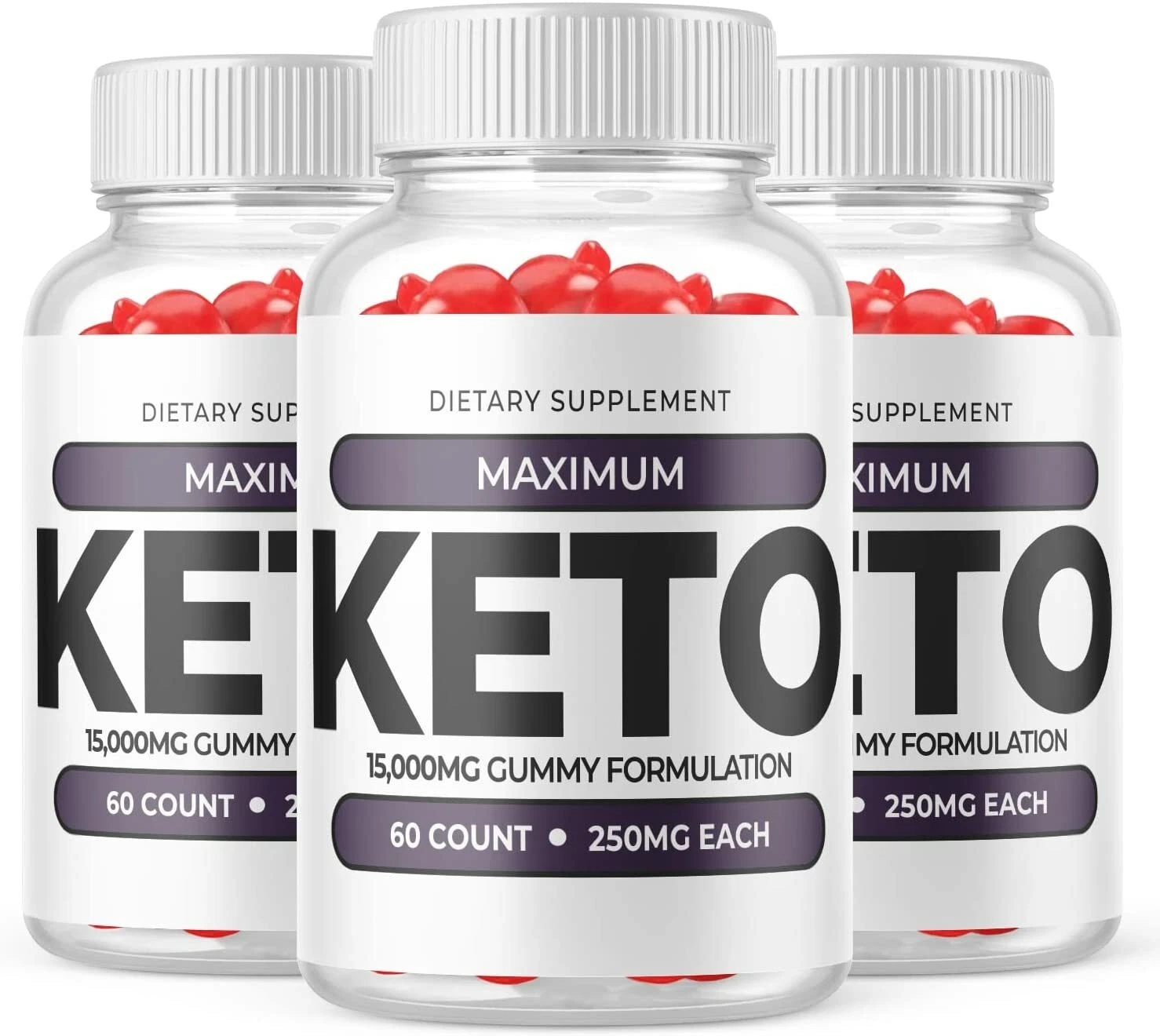 3-Maximum Keto Gummies, Weight Loss, Fat Burner, Appetite Suppressant Supplement