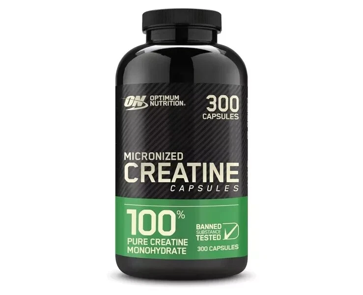 Optimum Nutrition 100% Pure Micronized Creatine Monohydrate – 300 Capsules, 2500