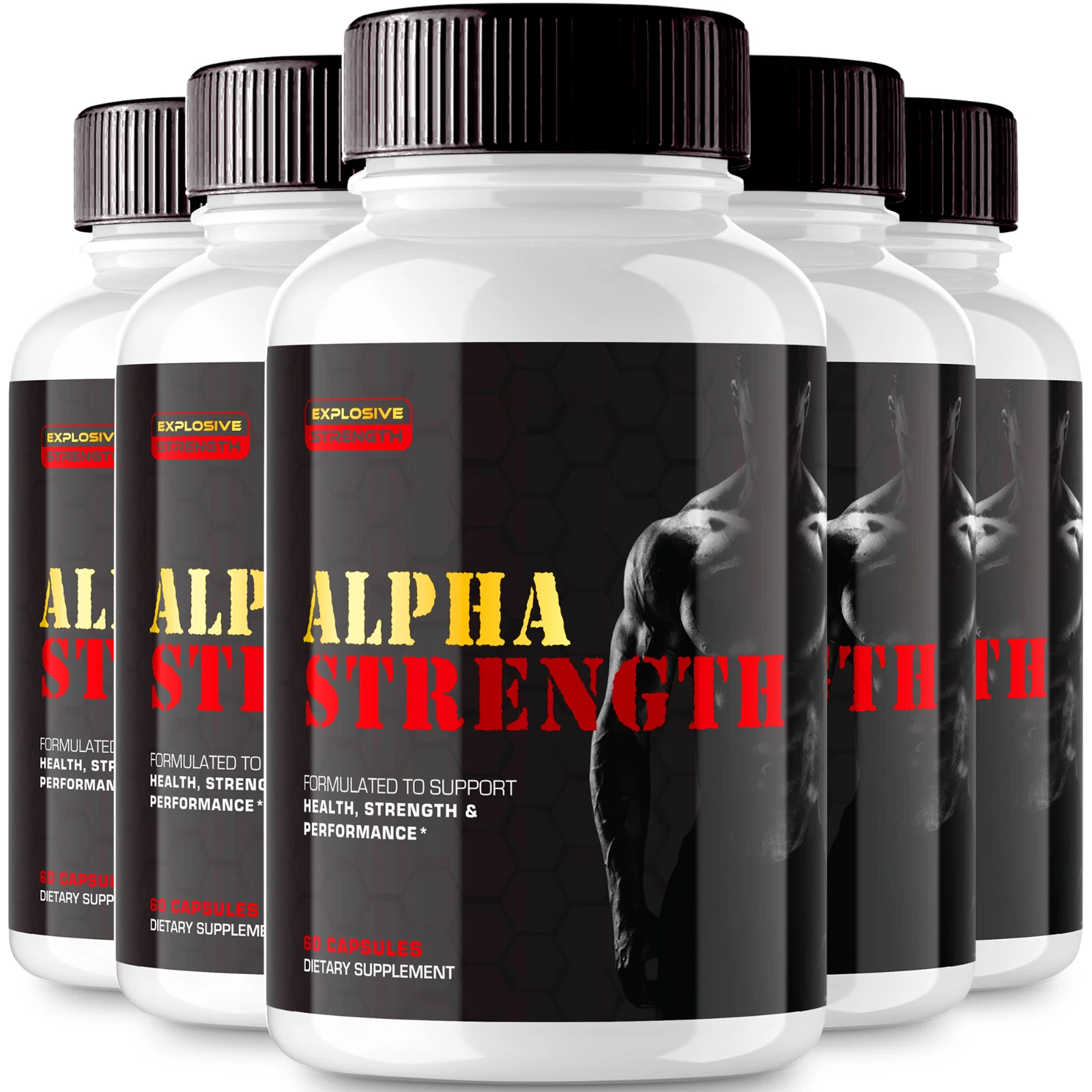Alpha Strength Capsules - Official Formula (5 Pack)
