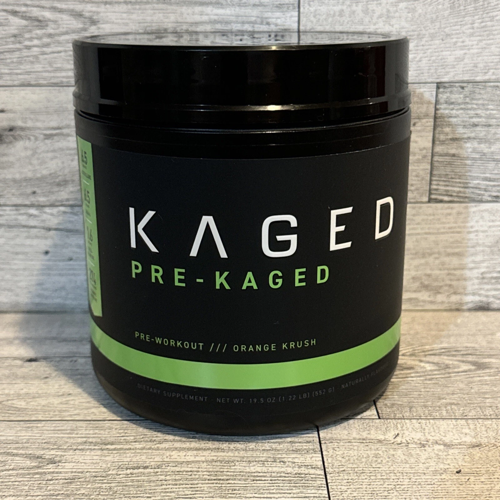 Kaged Original Pre Workout Powder | Orange Krush | Pre-Kaged | 19.5oz 20 Serv
