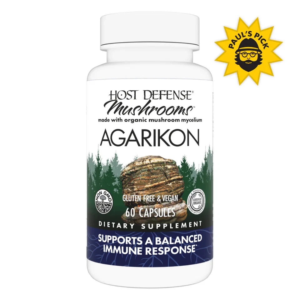 Mushrooms, Agarikon, Support A Balanced Immune Response , 60 Capsules