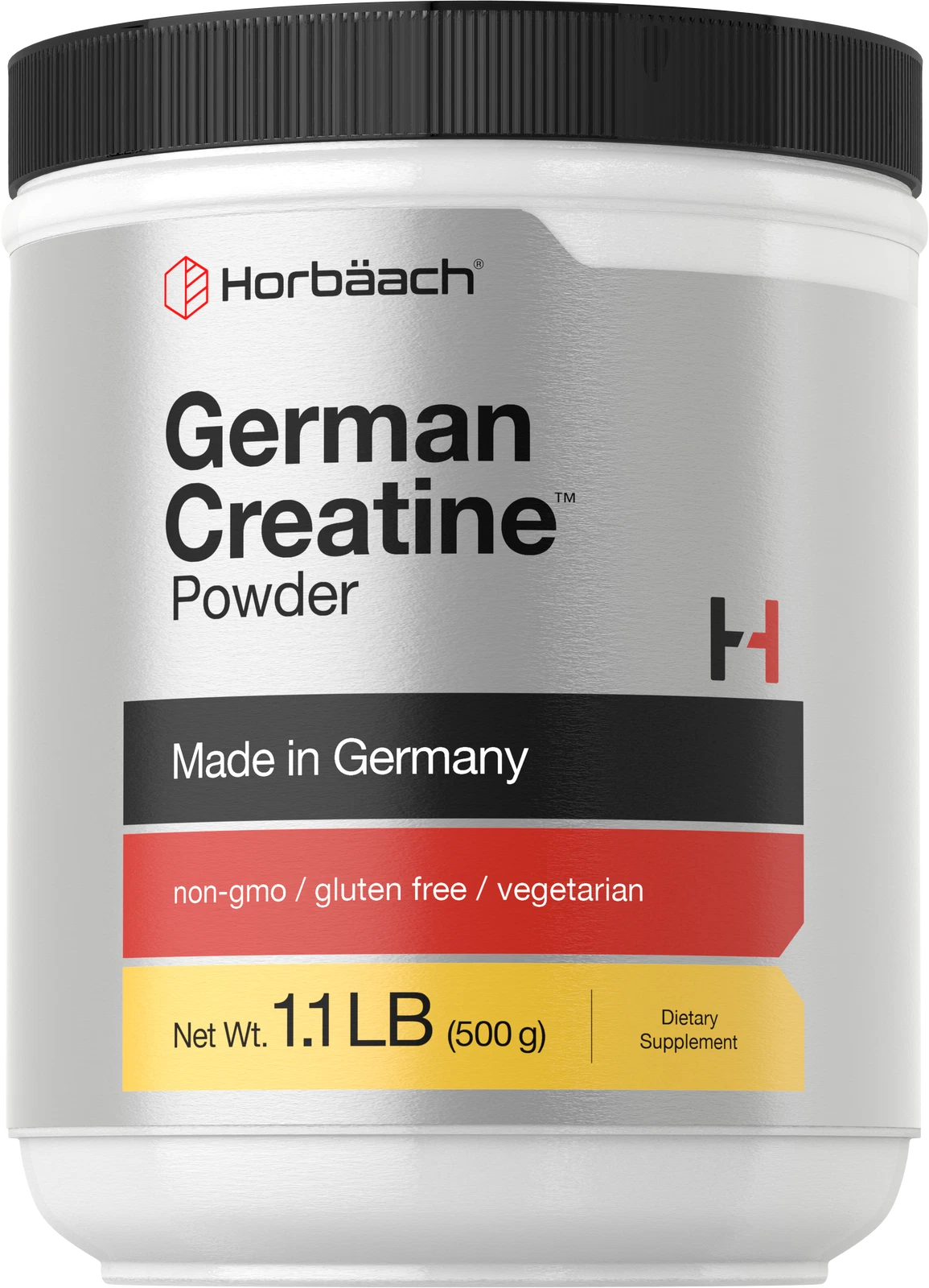 German Creatine Monohydrate Powder 500g | Vegetarian, , Non-GMO | by Horbaach