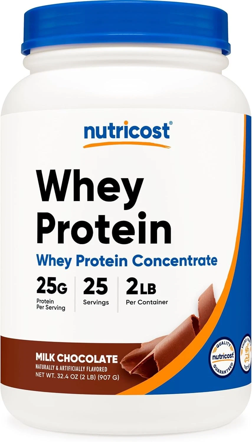 Nutricost Whey Protein Concentrate (Chocolate) 2LBS - 2 Pound (Pack of 1)