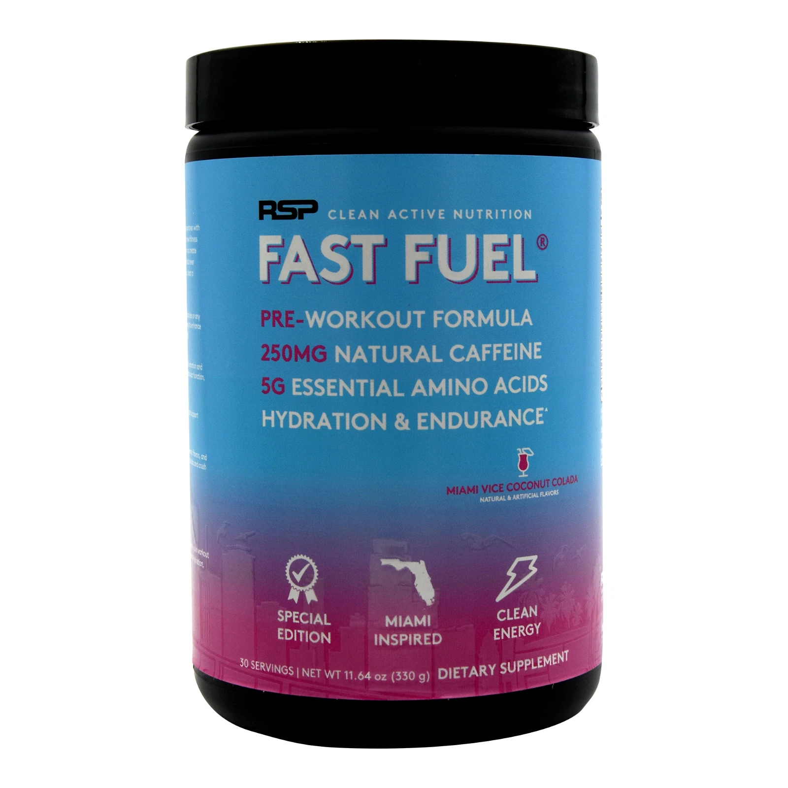 RSP Fast Fuel: Most Comprehensive Pre-Workout with Electrolytes, BCAAs, Creatine