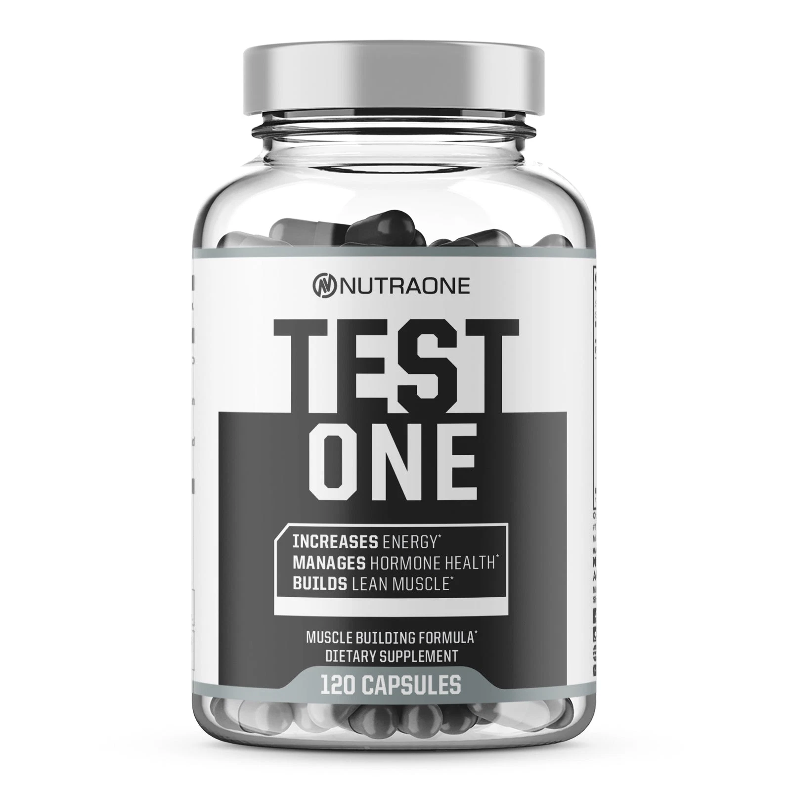 NUTRAONE NUTRITION TEST ONE Lean Muscle Mass Building Energy Stamina 120 Caps