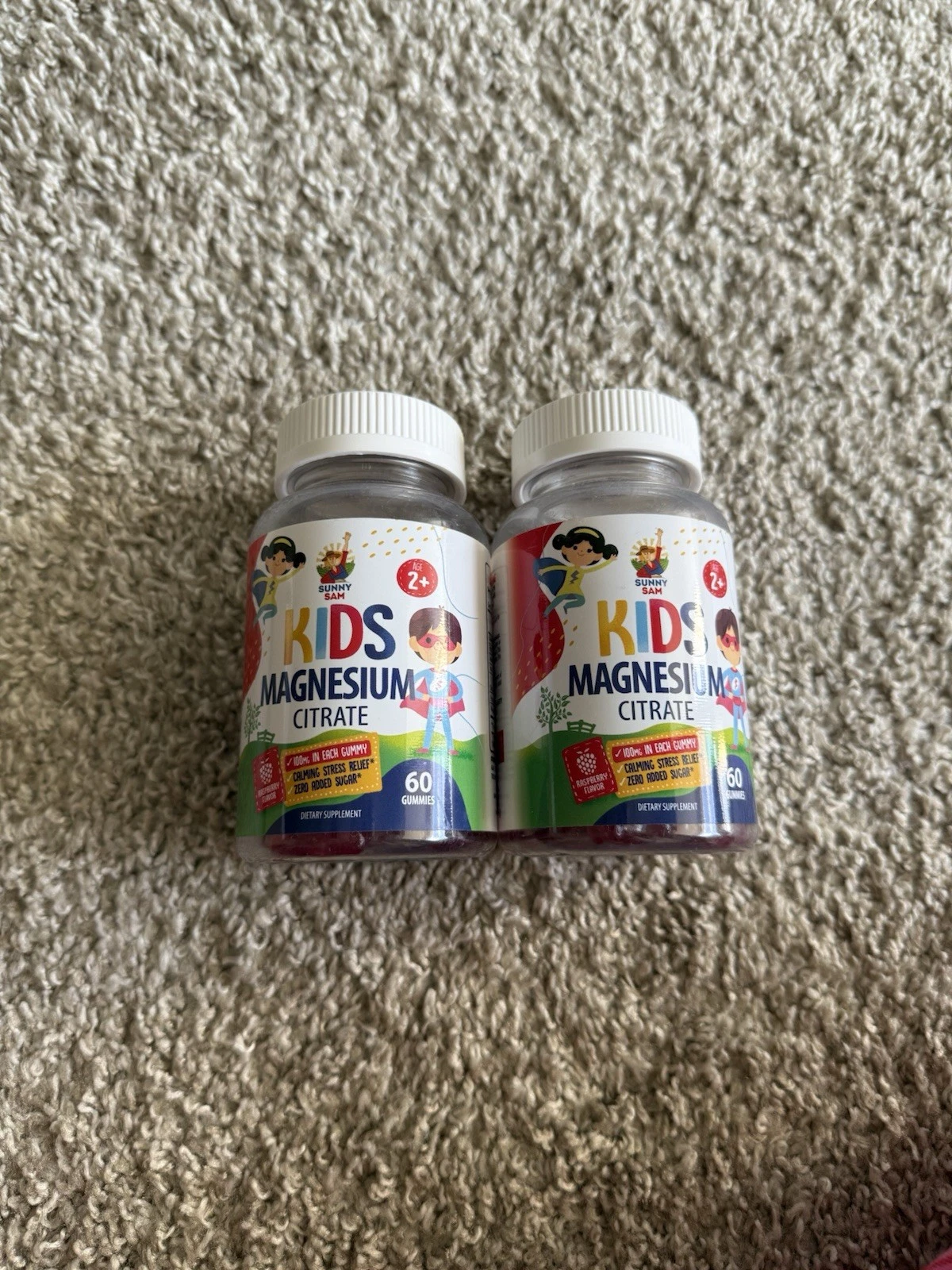 Sunny Sam Kids Magnesium Citrat 2+ Raspberry Flavore 100mg 09/2025