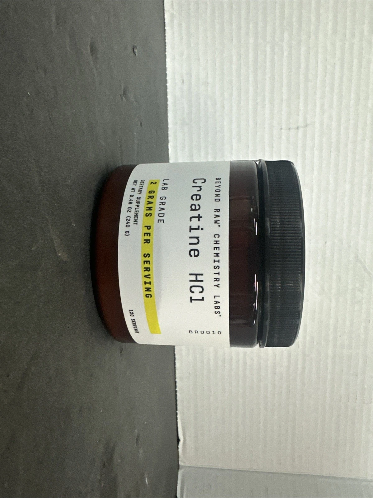 NEW Beyond Raw Chemistry Labs Creatine HC1 120 Servings Best By 03/2027