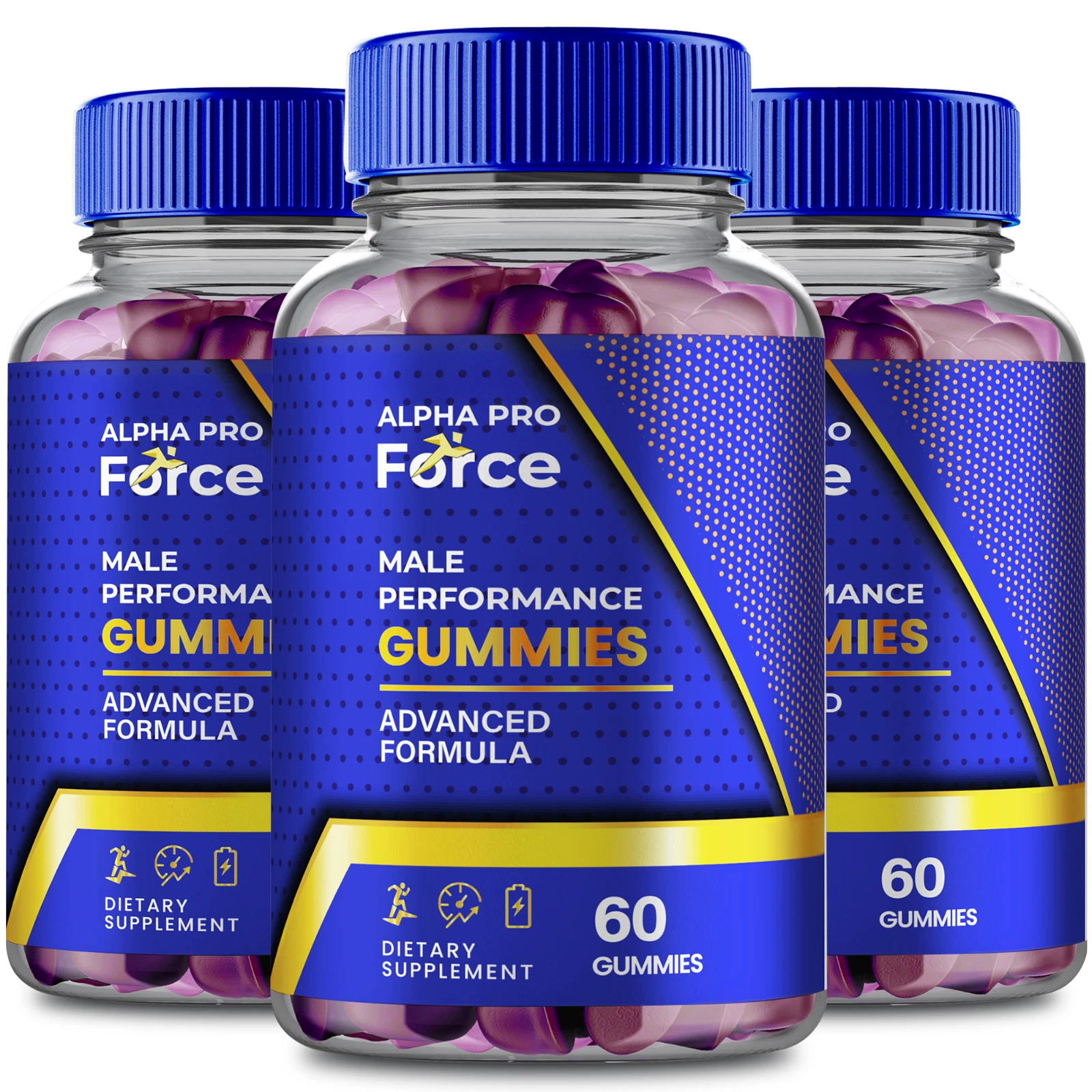 (3 Pack) Alpha Pro Force Gummies for Men – Alpha ProForce Male Performance Gummy