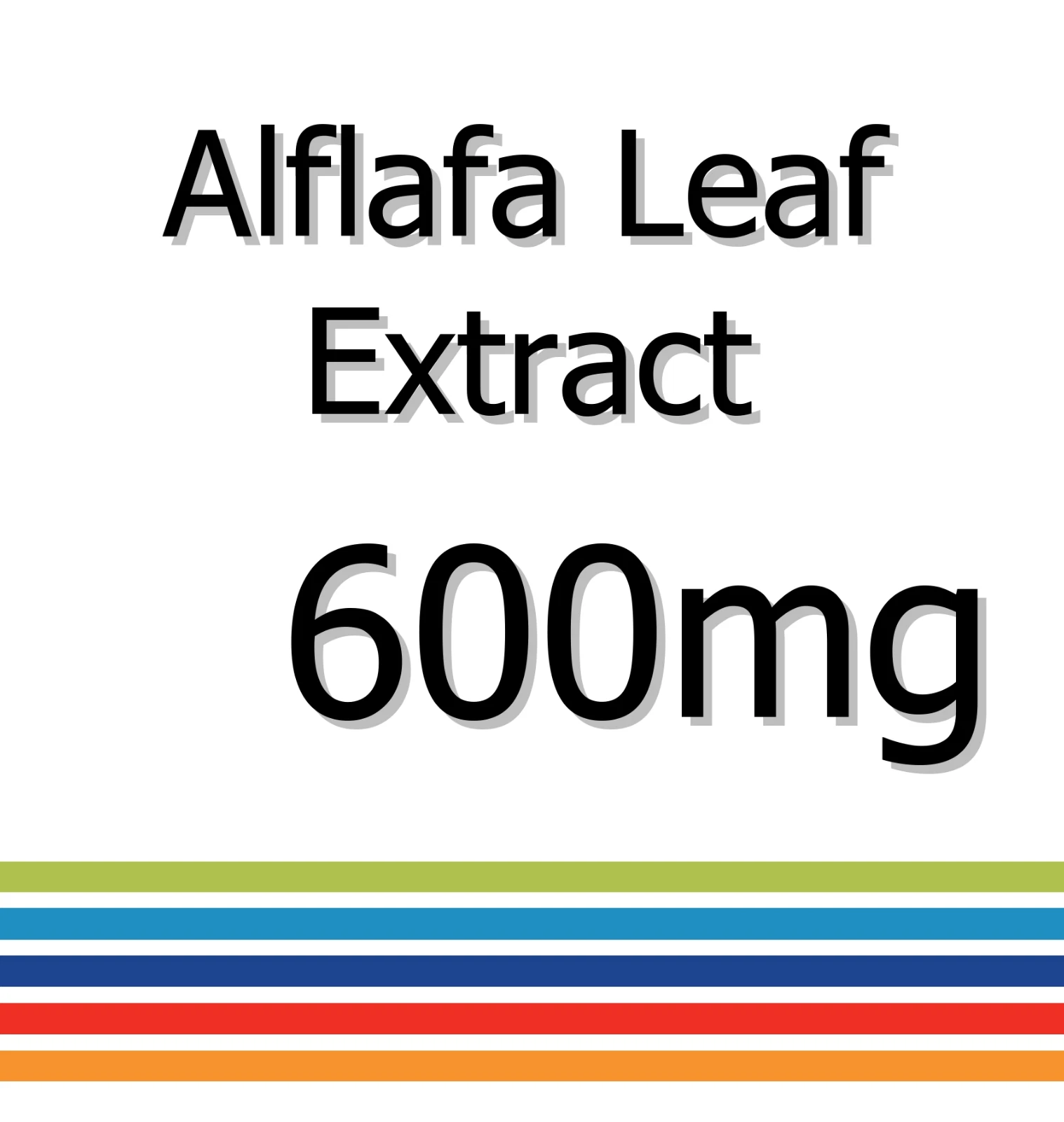 Alflafa Leaf Extract 600mg x 60 Tablets - Antioxidant Properties