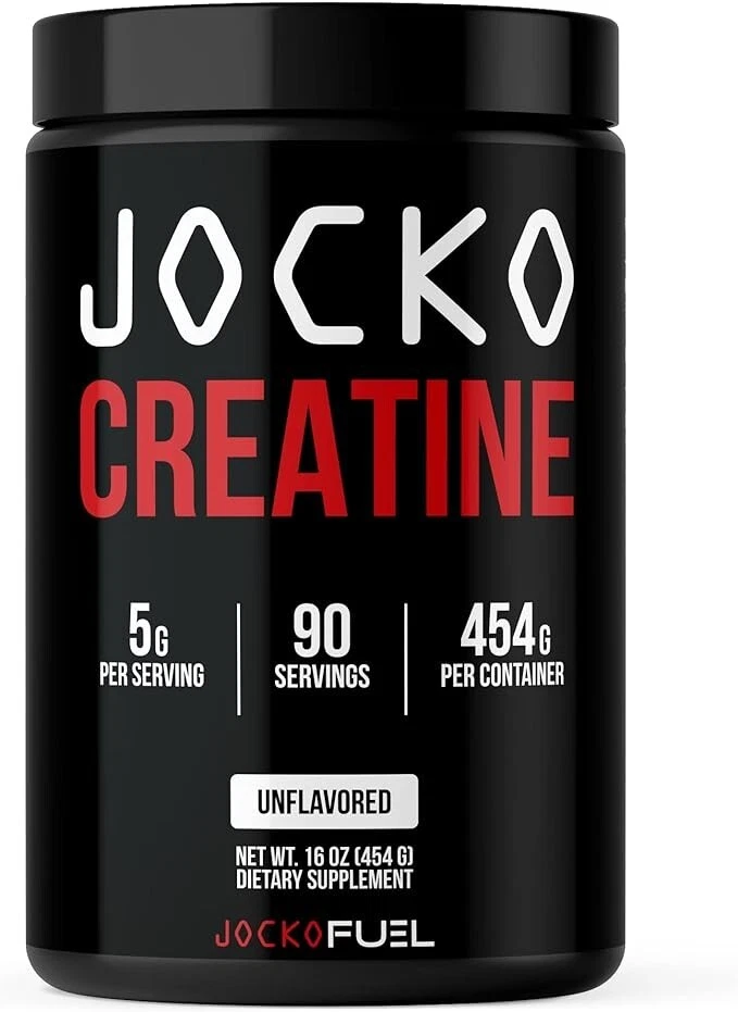 JOCKO Creatine Monohydrate Powder 400 Grams 16 Ounces Unflavored 90 Servings New