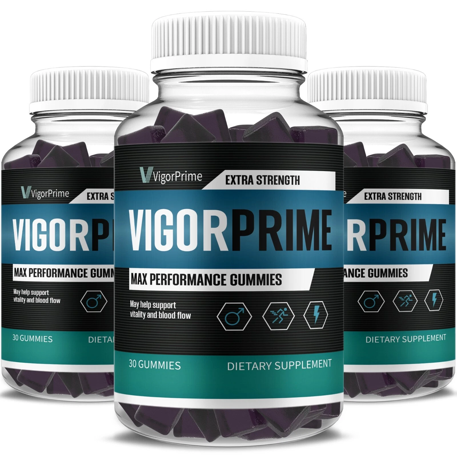 (3 Pack) Vigor Prime Gummies VigorPrime Performance Supplement (3 Month Supply)