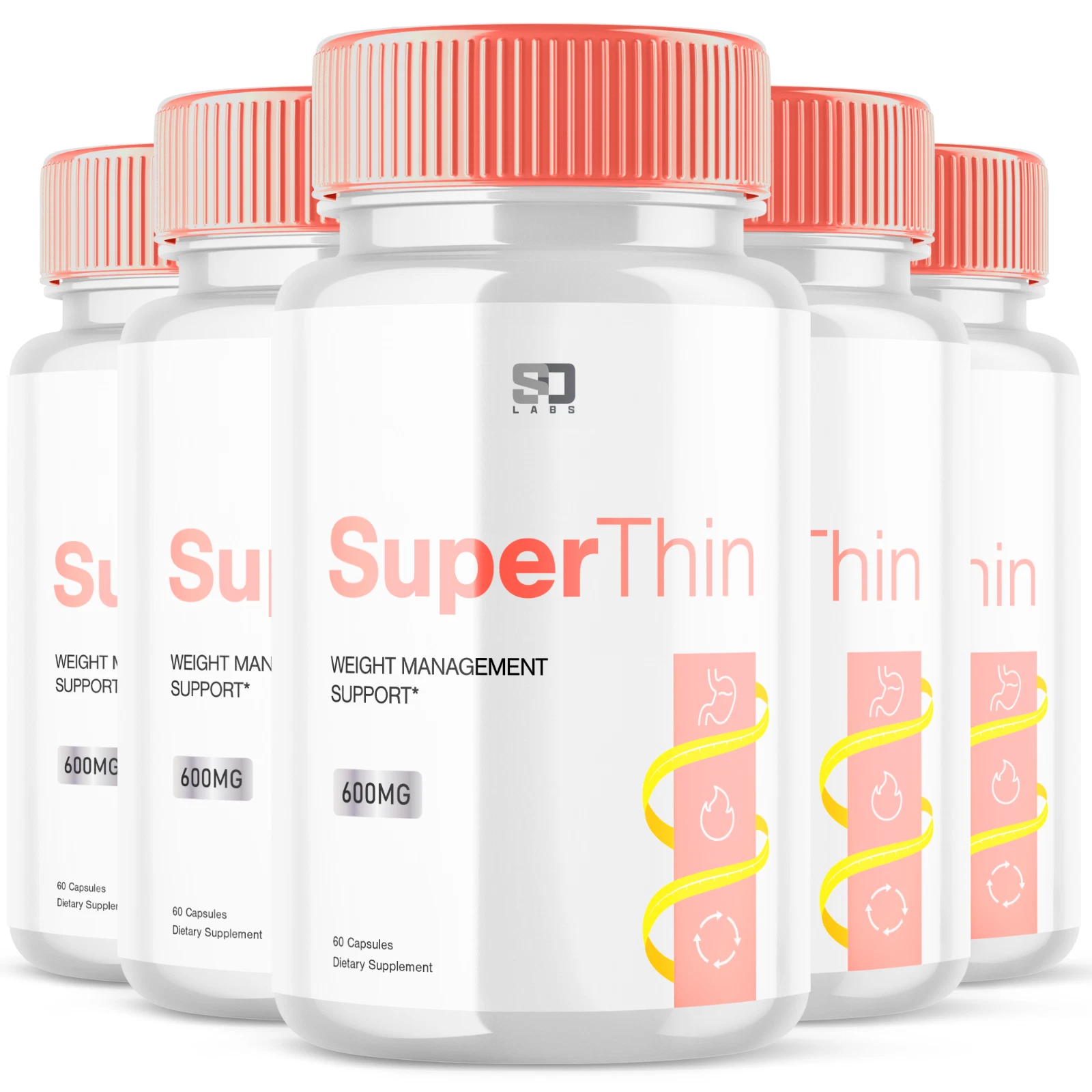 SuperThin - Advanced Weight Support Supplement Natural Formula (5 Pack)