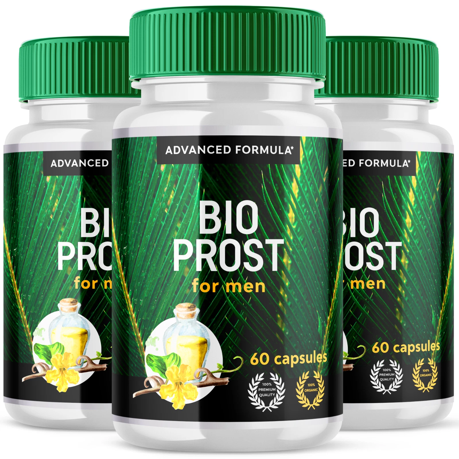 Bio Prost Male Pills Advanced Vitality Support Formula Supplement, 180 Capsules