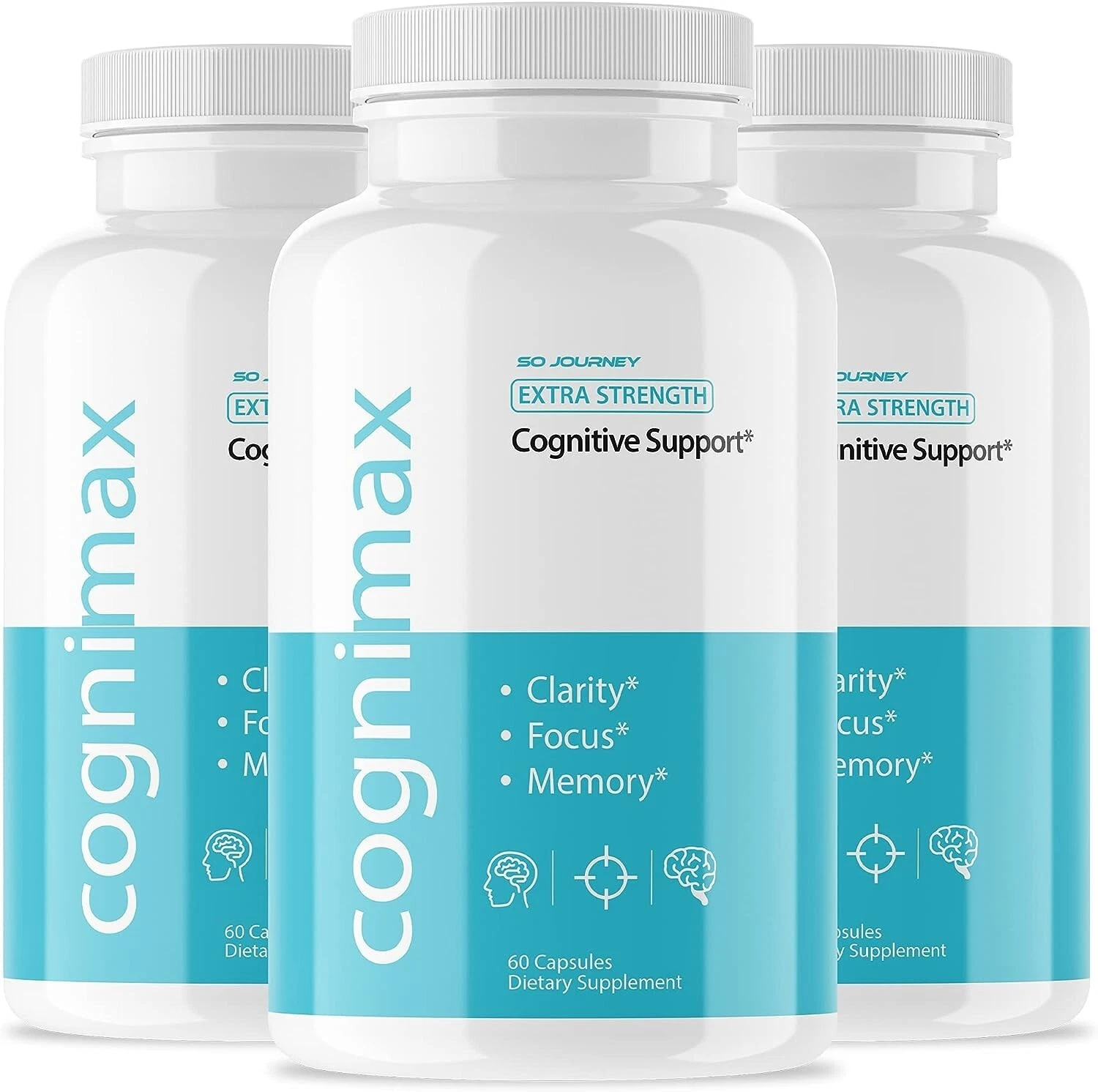 3 Pack - Cognimax Brain Booster-Nootropic Supplement For Focus, Memory & Clarity