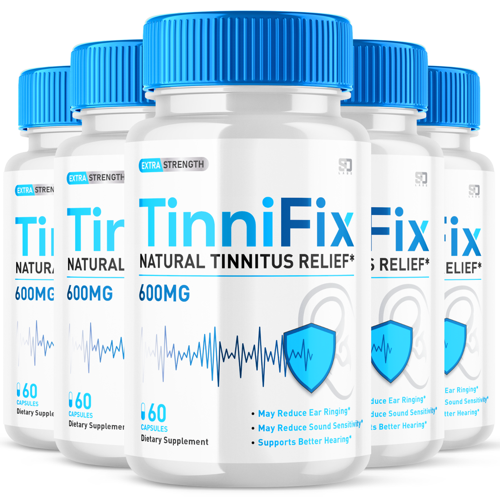 TinniFix Pills For Advanced Ear Health Support & Tinnitus Relief 300 Capsules