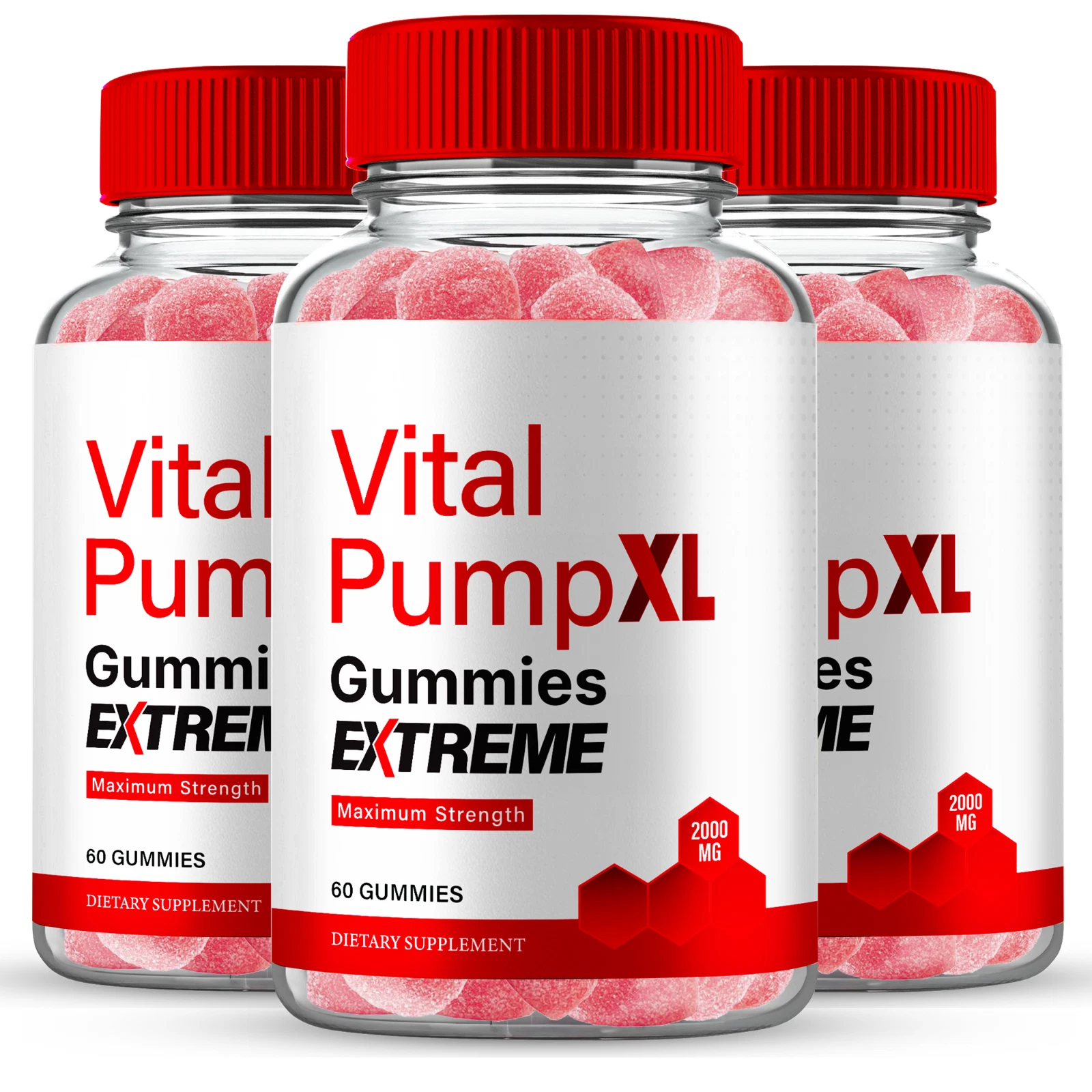 (3 Pack) Vital PumpXL Men Gummies, VitalPump XL Male Performance Support Gummies