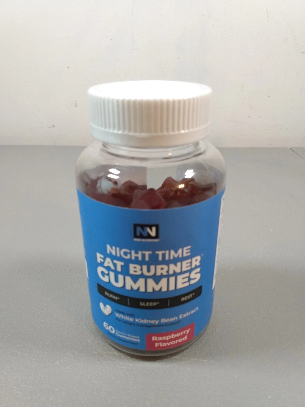 Nobi Nutrition Night Time Fat Burner Gummies Sugar-Free Weight Loss Sleep 60 Ct