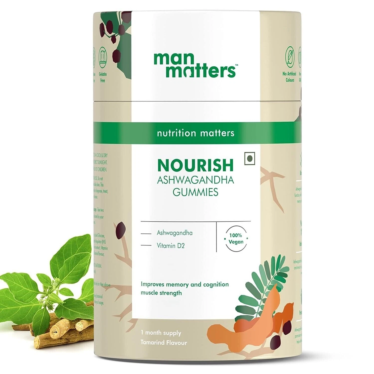 Man Matters Ashwagandha Vitamin D (60 Gummies) oost Immunity & Strength