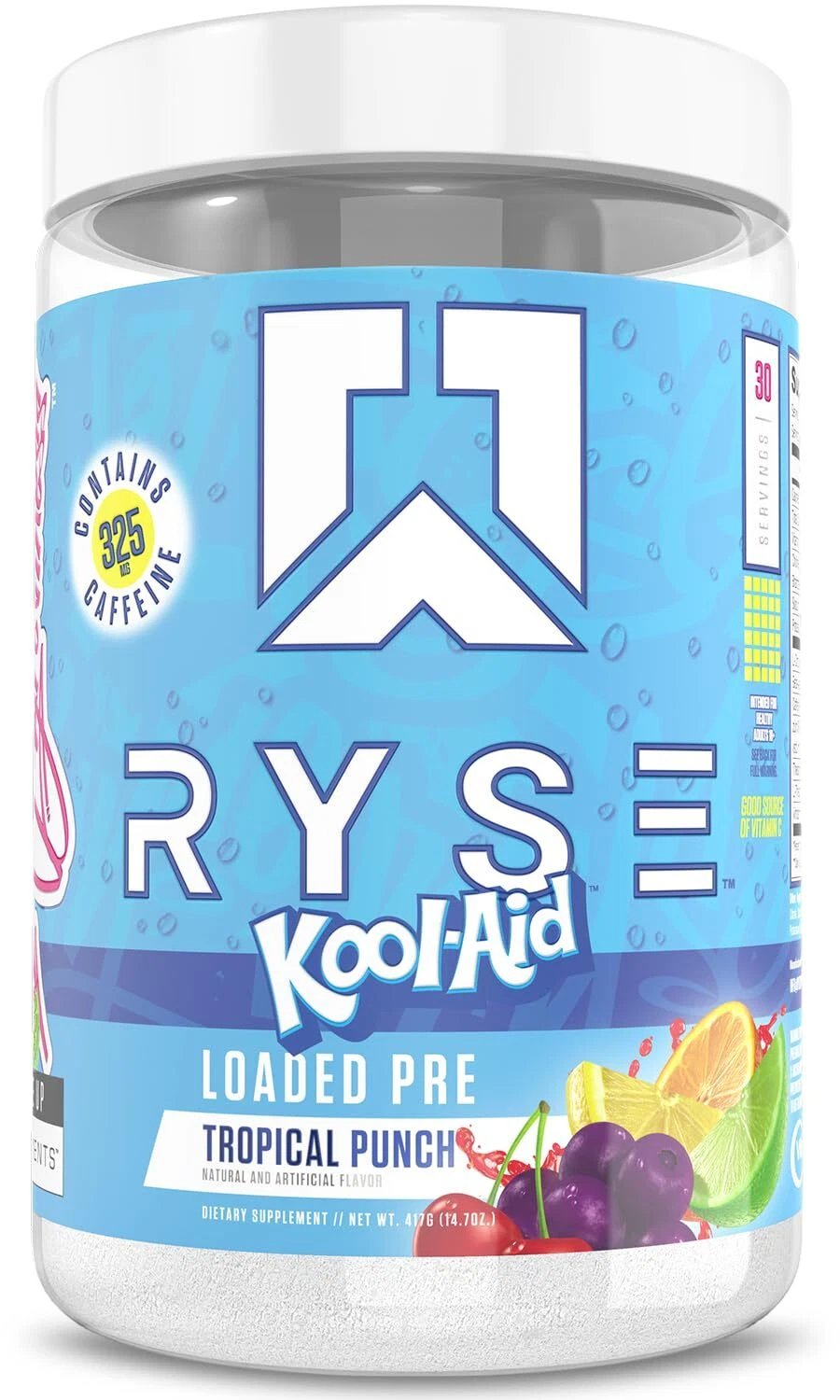 RYSE Loaded Pre Workout Powder - Kool-Aid Tropical Punch - Daily Pre-Workout ...
