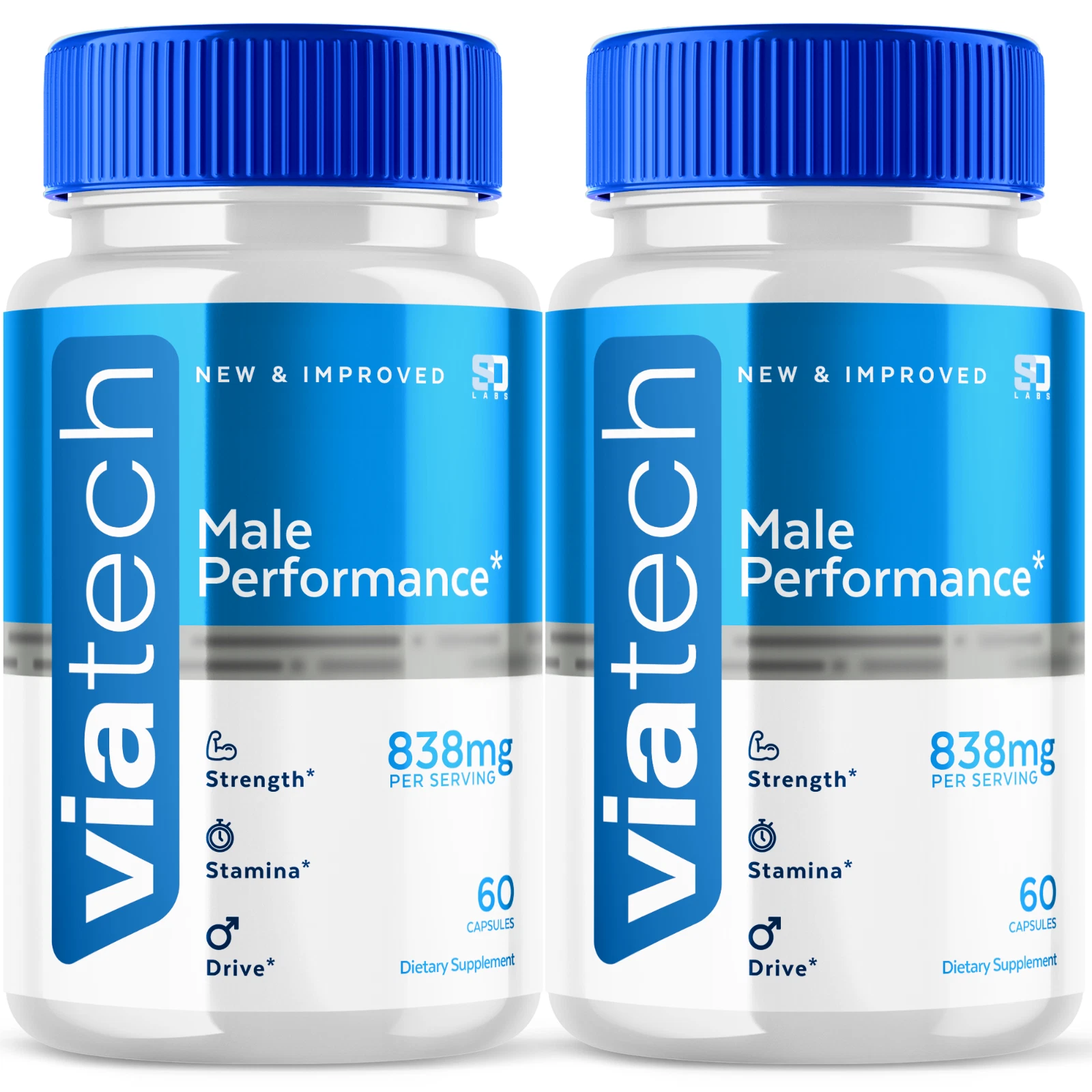 (2 Pack) Viatech Men Pills, Maximize Energy, Vitality & Stamina 120 Capsules