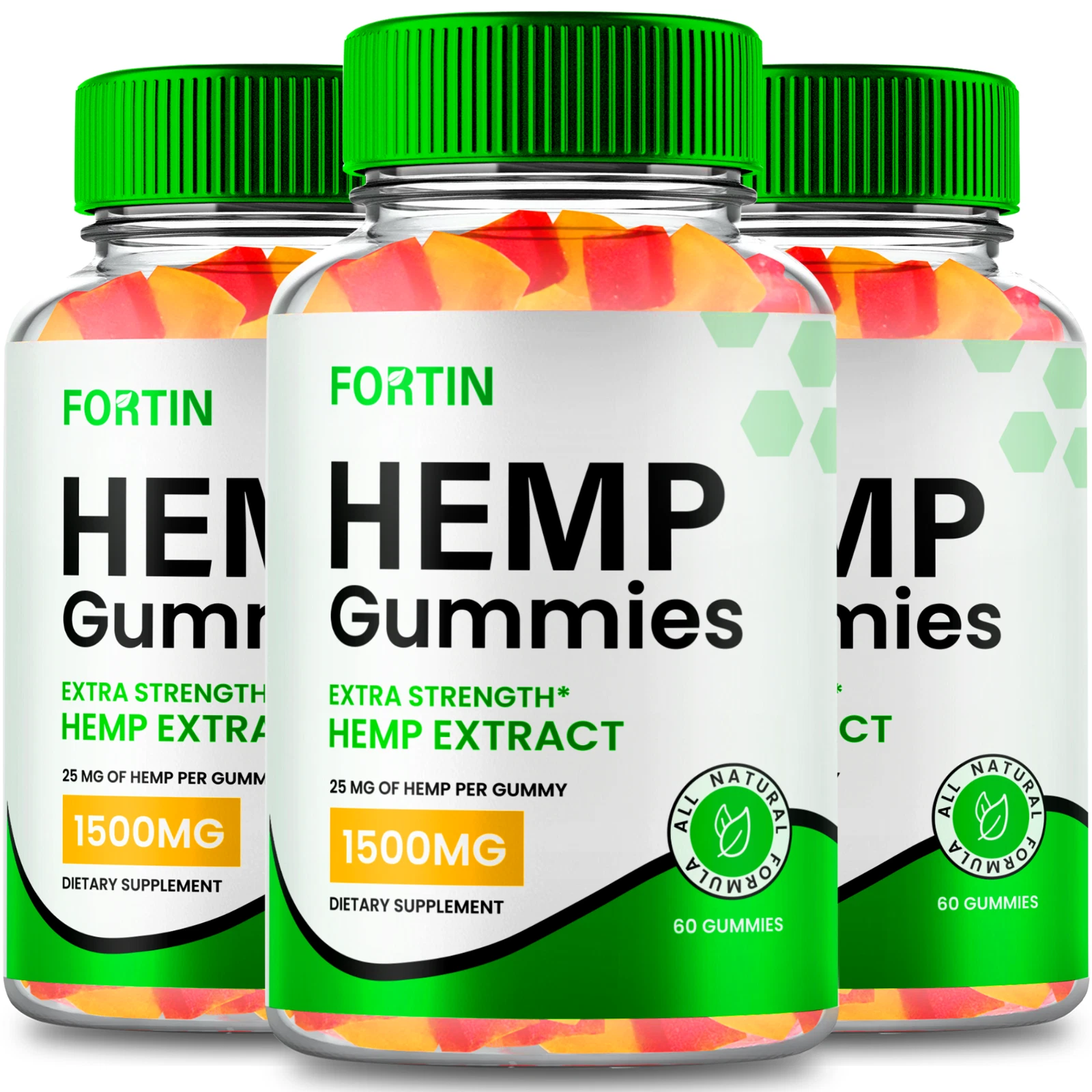 (3 Pack) Fortin Gummies, Fortin for Overall Wellness Gummies (180 Gummies)