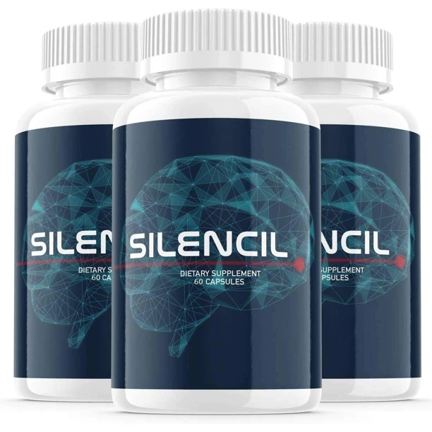 Silencil Premium Tinnitus Support Relief Supplement Capsules 180 Caps (3 Pack)